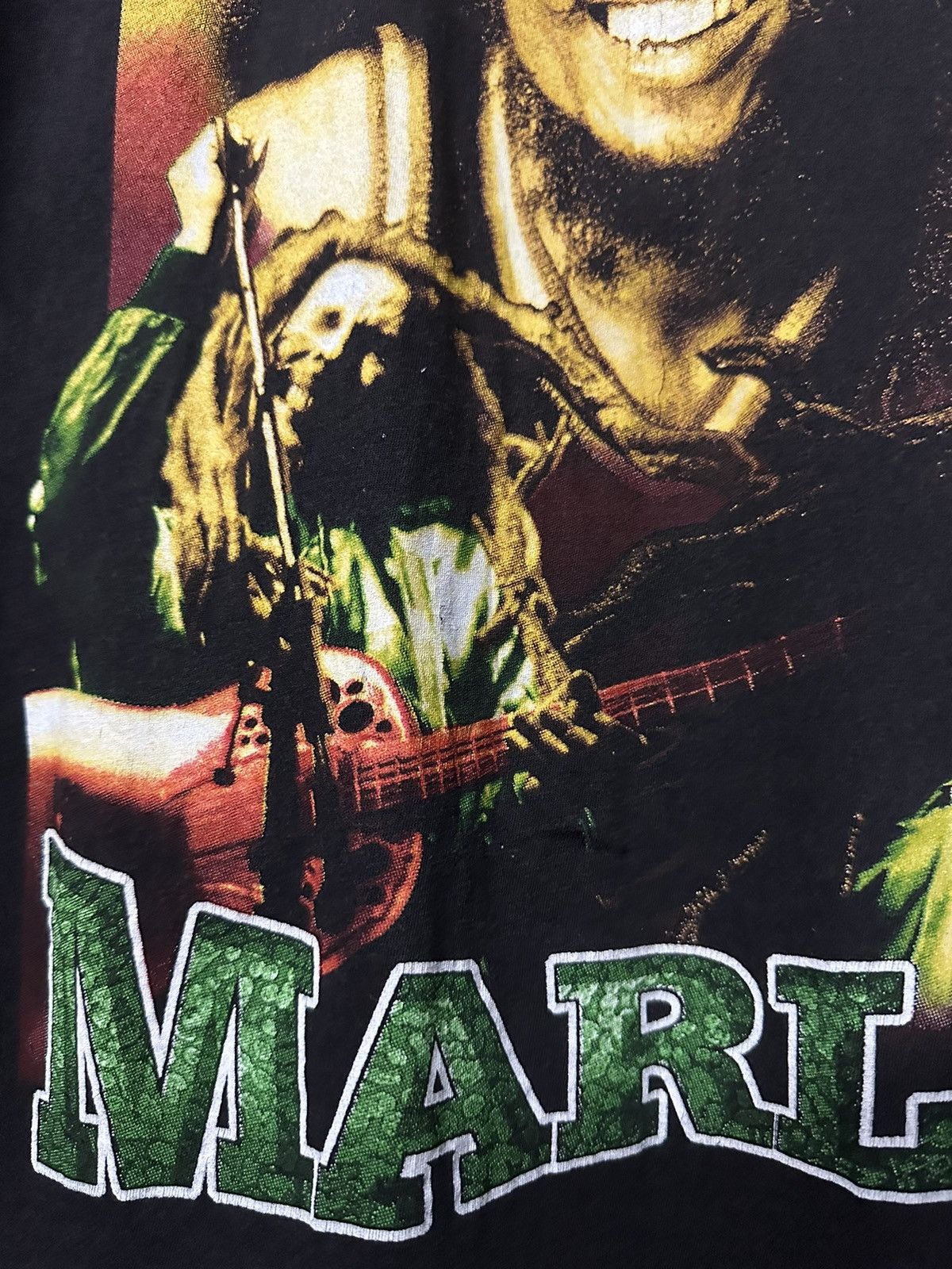 Band Tees Rare Vintage 90s Bob Marley Smile Faded Rap tee Size US XL / EU 56 / 4 - 13 Thumbnail