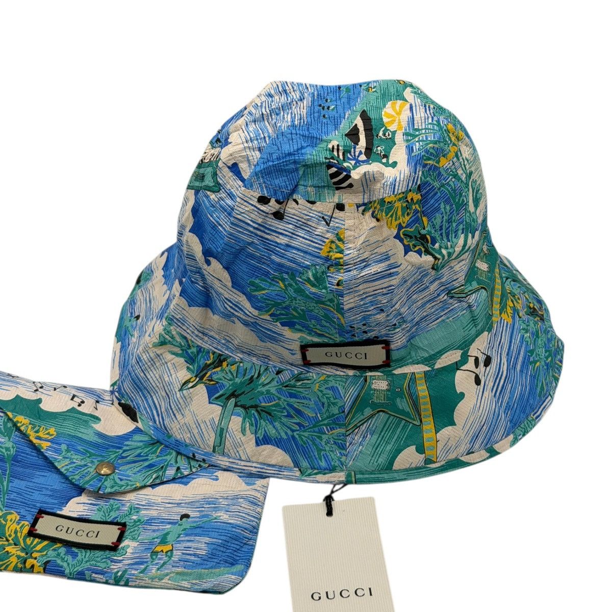 Gucci Bucket Hat Gucci Miami Edition 2020 RARE Size ONE SIZE - 1 Thumbnail