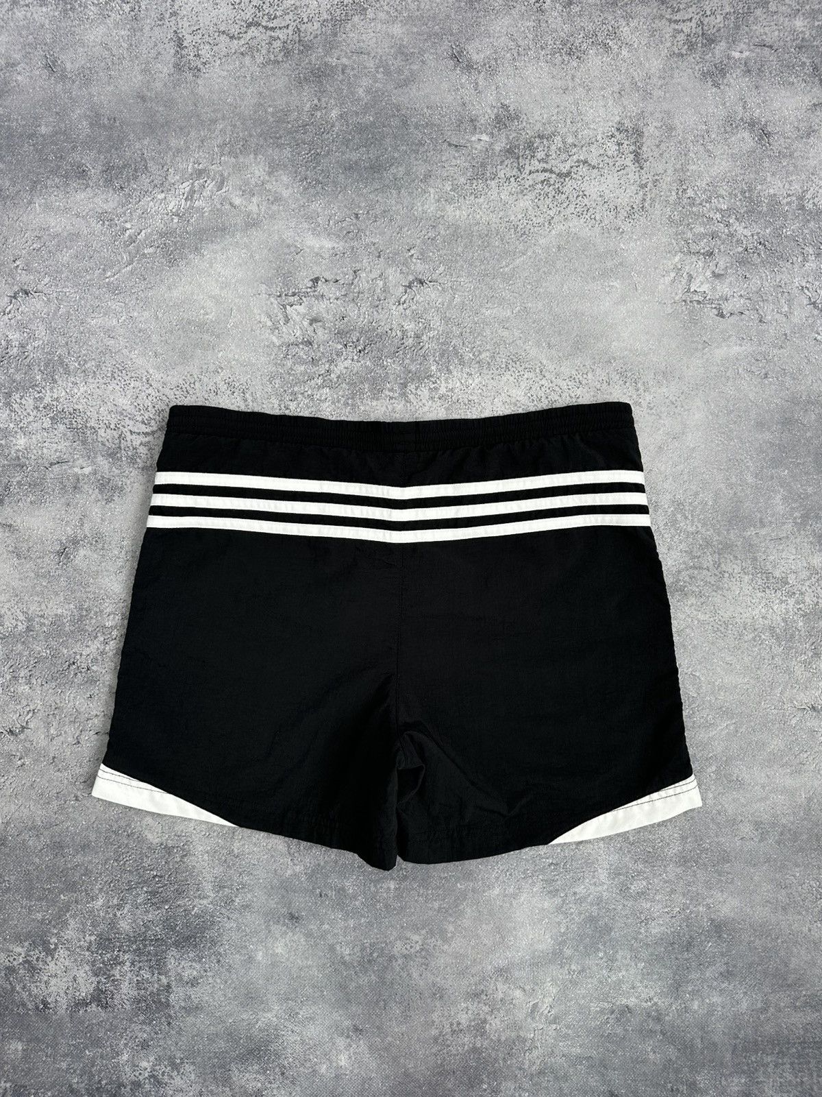 Adidas Vintage 90s Adidas Swim Shorts Black White Striped Swimwear Size US 30 / EU 46 - 11 Thumbnail