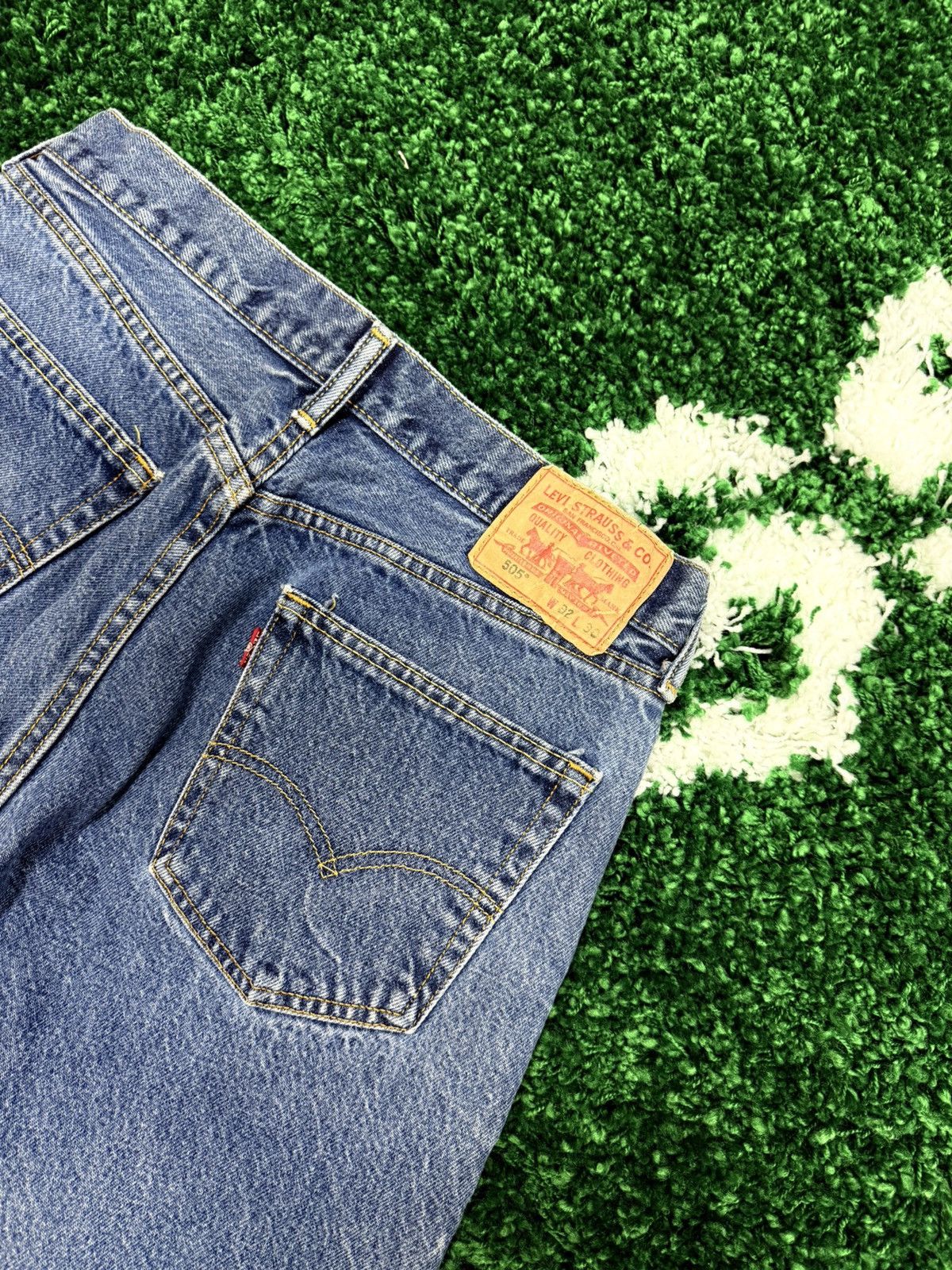 Levi's × Vintage Vintage Levis 505 Blue Denim Jeans Sz. 32 x 30 90s Size US 32 / EU 48 - 4 Thumbnail