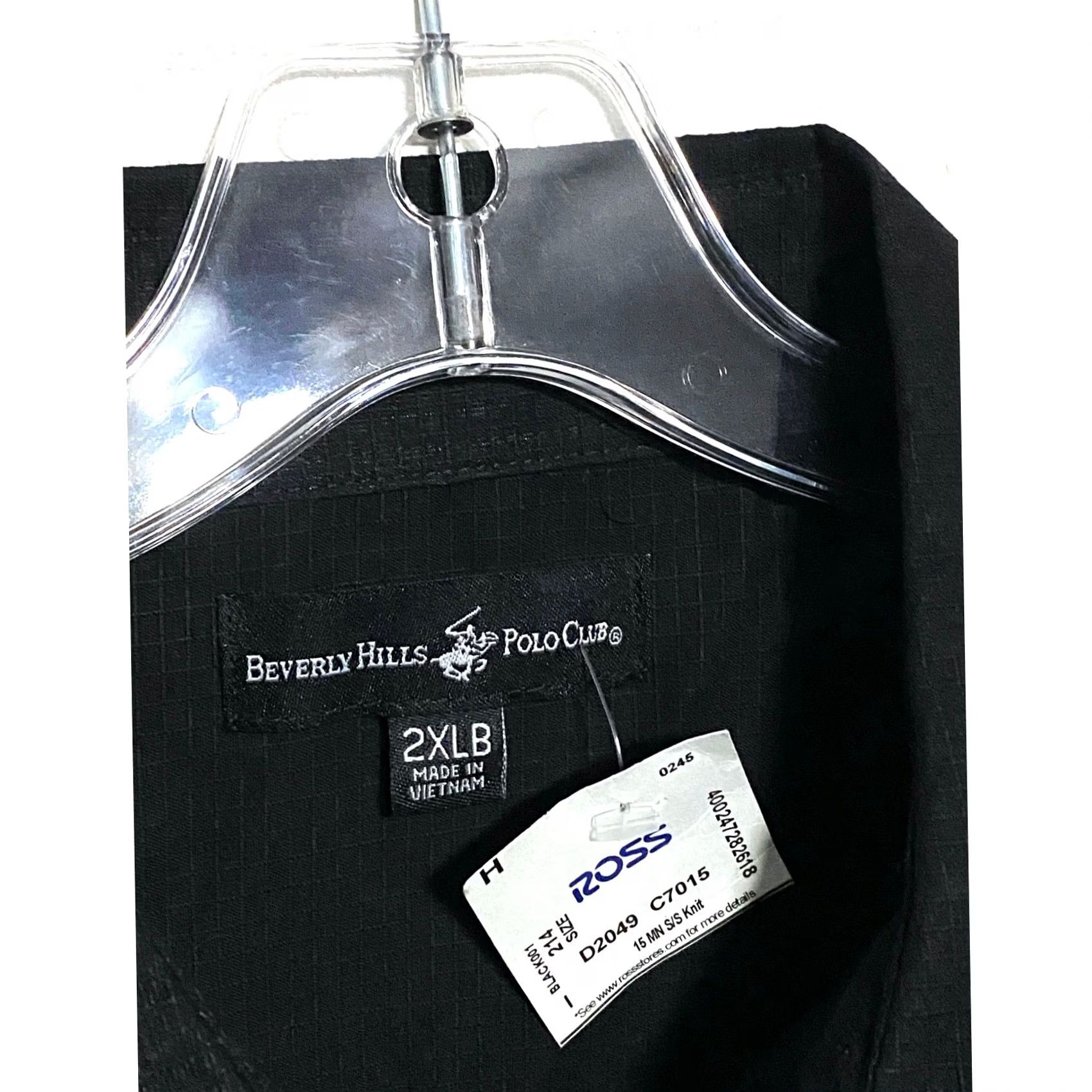 Beverly Hills Polo Club Beverly Hills Polo Club Black Utility Button Shirt Mens 2XL Big & Tall Short Sleeve Collared Crew NWT Size US XXL / EU 58 / 5 - 5 Thumbnail