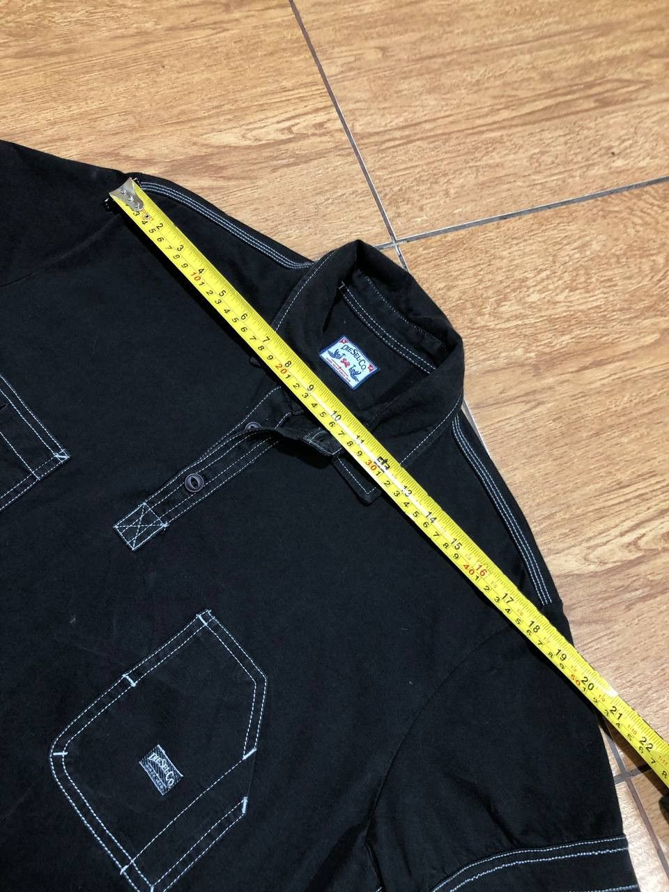 Diesel Vintage 90s Diesel Y2K Black Polo Streetwear Size US XL / EU 56 / 4 - 12 Thumbnail
