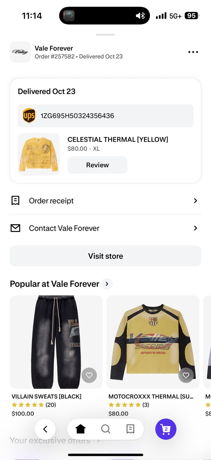 Other Vale Lives Celestial Thermal Longsleeve Size US XL / EU 56 / 4 - 5 Thumbnail