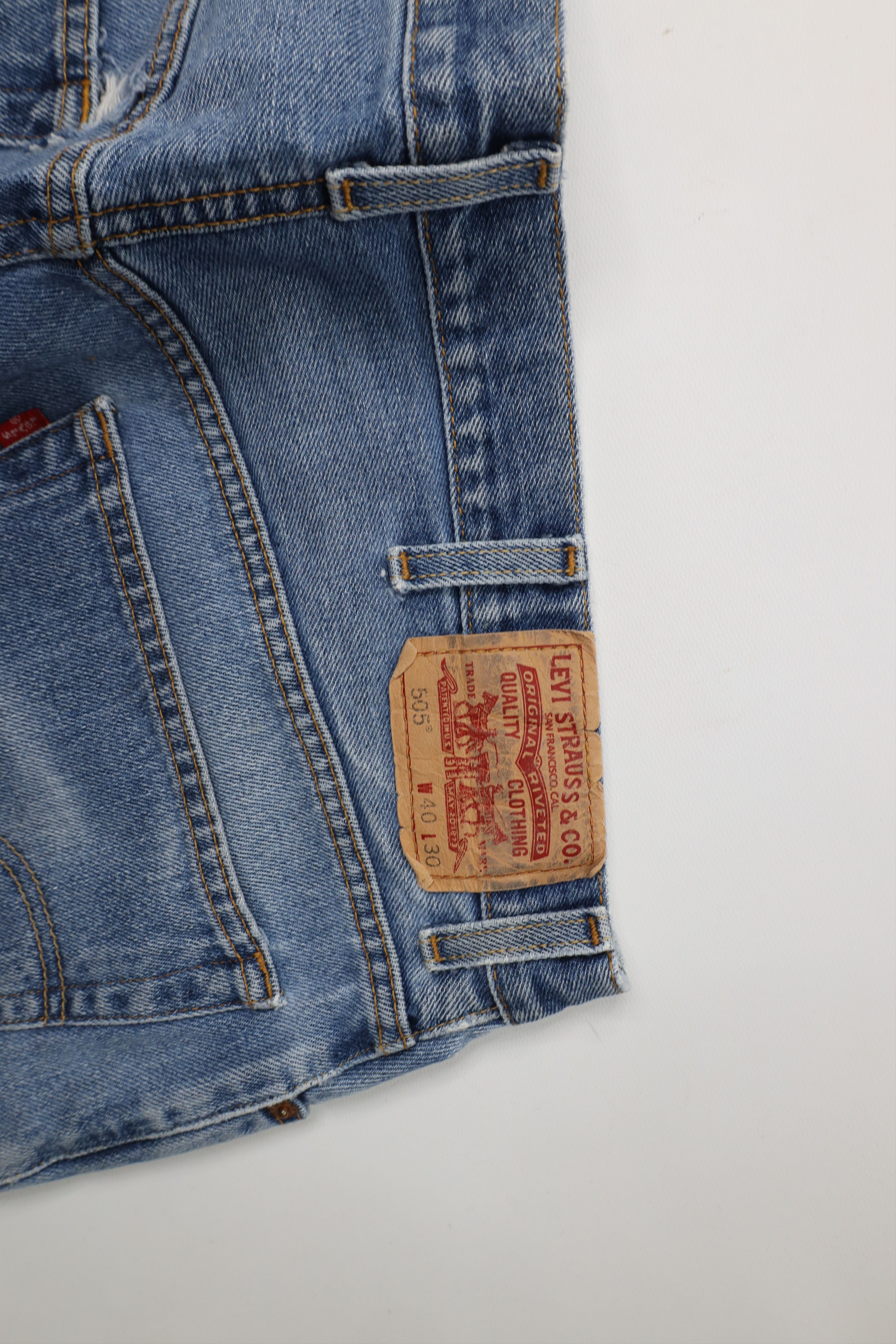 Levi's Vintage Y2K 2004 Levis 505 Regular Straight Leg Jeans Blue Size US 40 / EU 56 - 14 Thumbnail