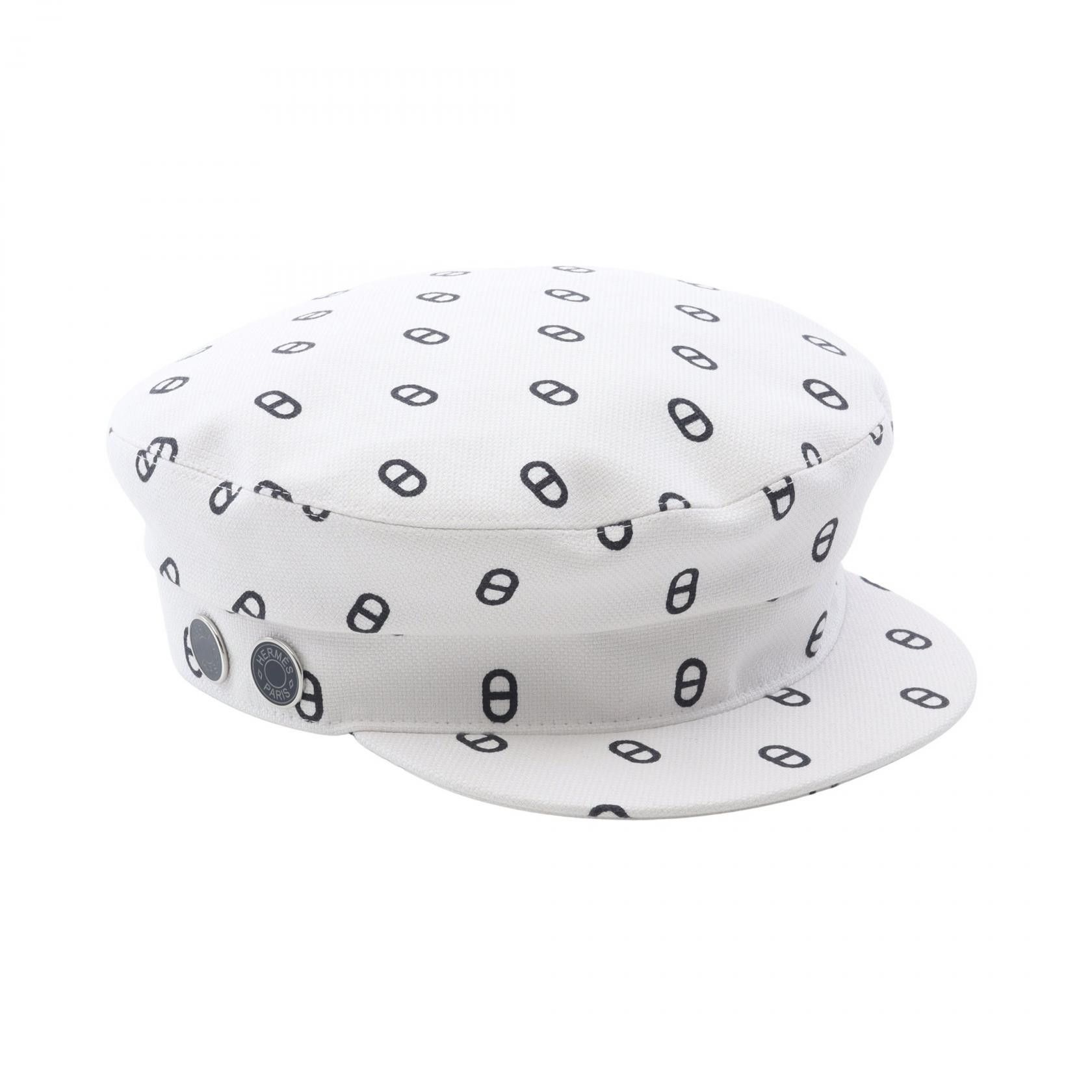 Hermes Hermes Hermes Chaine d’Ancre Cotton Cap Textile Hats DUTY FREE for USA Size ONE SIZE - 1 Thumbnail