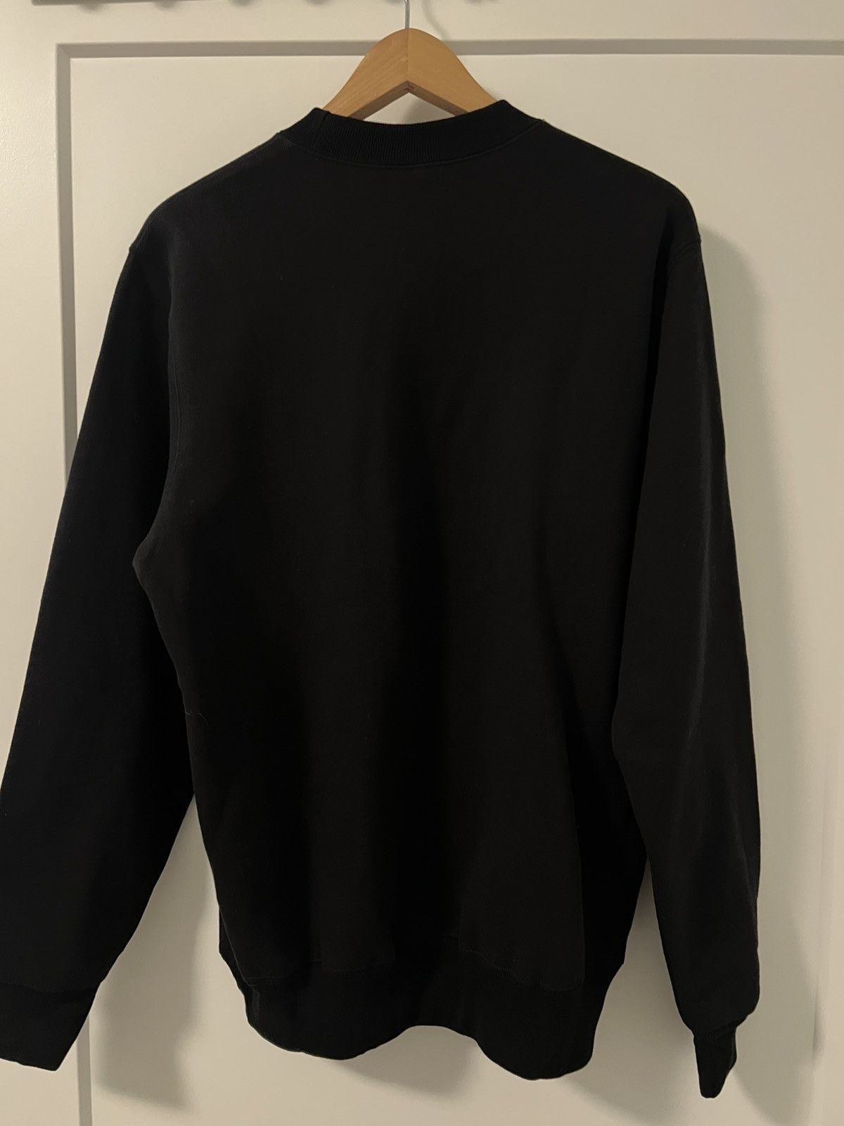 JJJJound M Classic JJJJound Logo Crewneck Sweatshirt Black on black Size US M / EU 48-50 / 2 - 3 Thumbnail