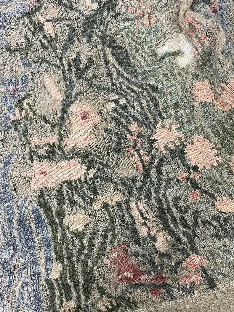 Dior Dior Floral Embroidered Mohair Sweater. Size US M / EU 48-50 / 2 - 2 Thumbnail