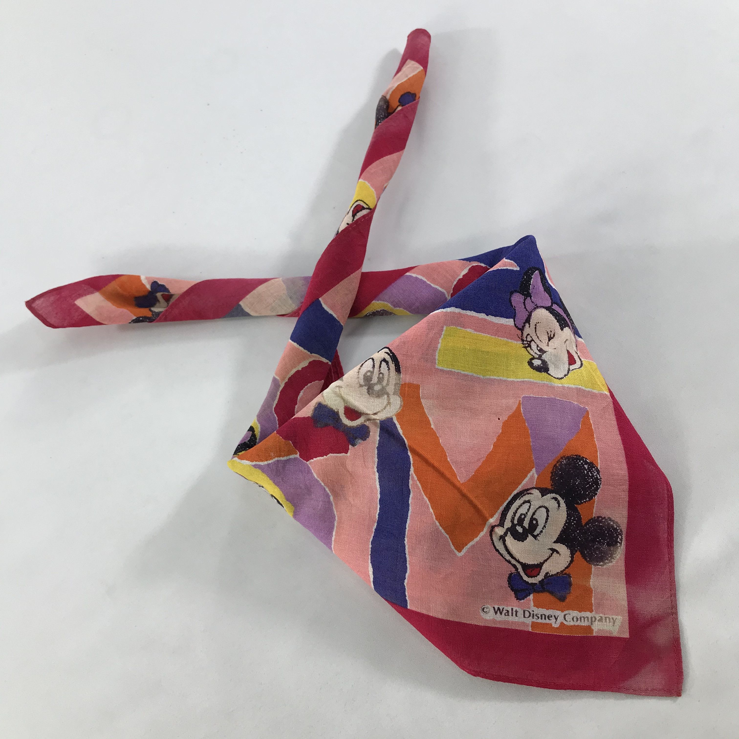 Disney × Vintage Disney Bandana / Handkerchief / Neckerchief - S1873 Size ONE SIZE - 7 Thumbnail