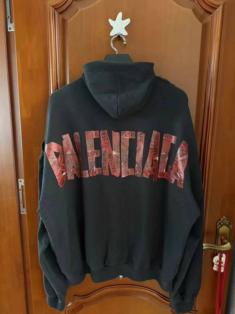 Balenciaga Balenciaga Red tape jacket, size 4 Size US XL / EU 56 / 4 - 4 Thumbnail