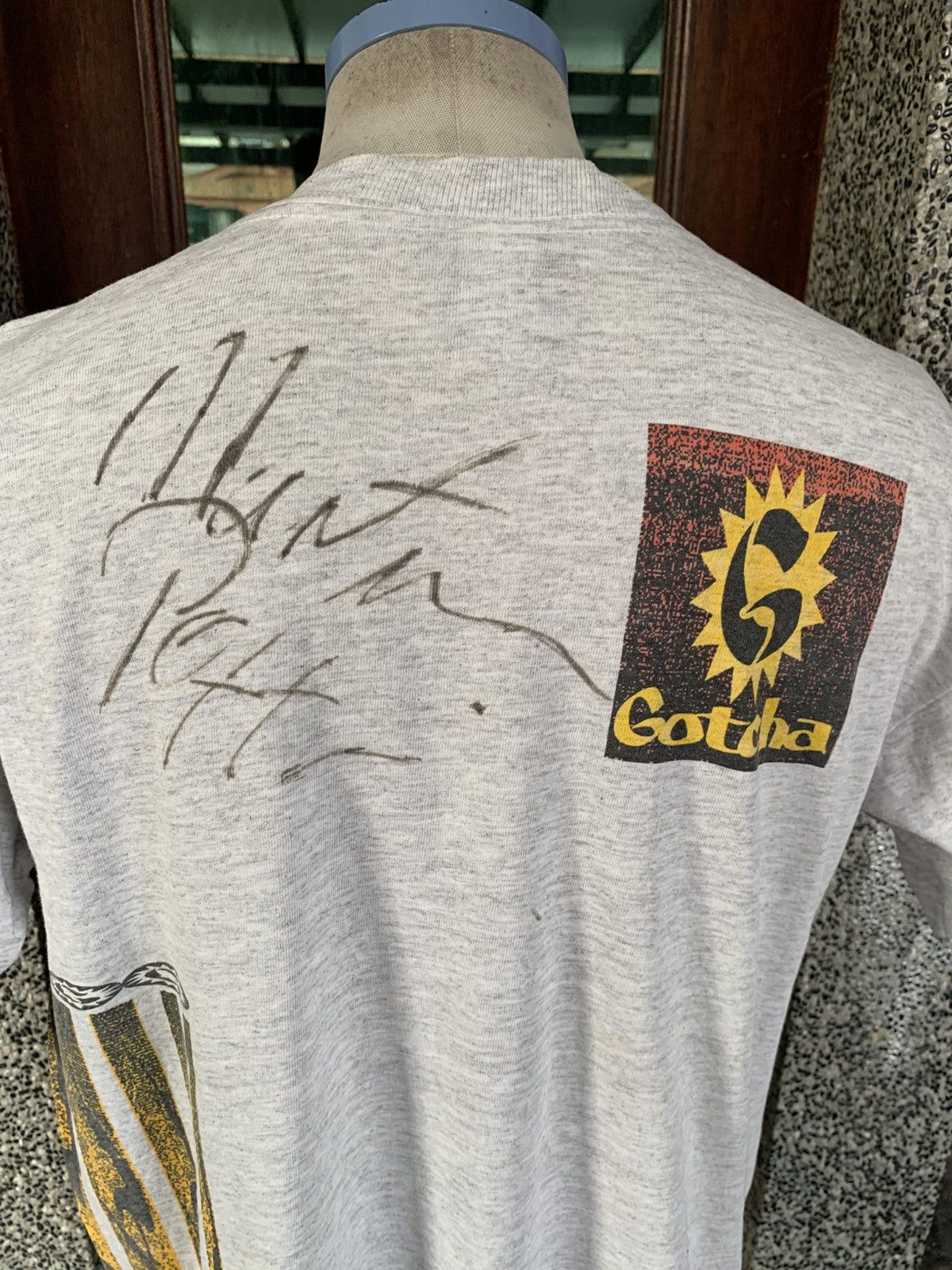 Gotcha Vintage 90s Gotcha Surfing Martin Potter Signature T shirt Size US M / EU 48-50 / 2 - 2 Thumbnail