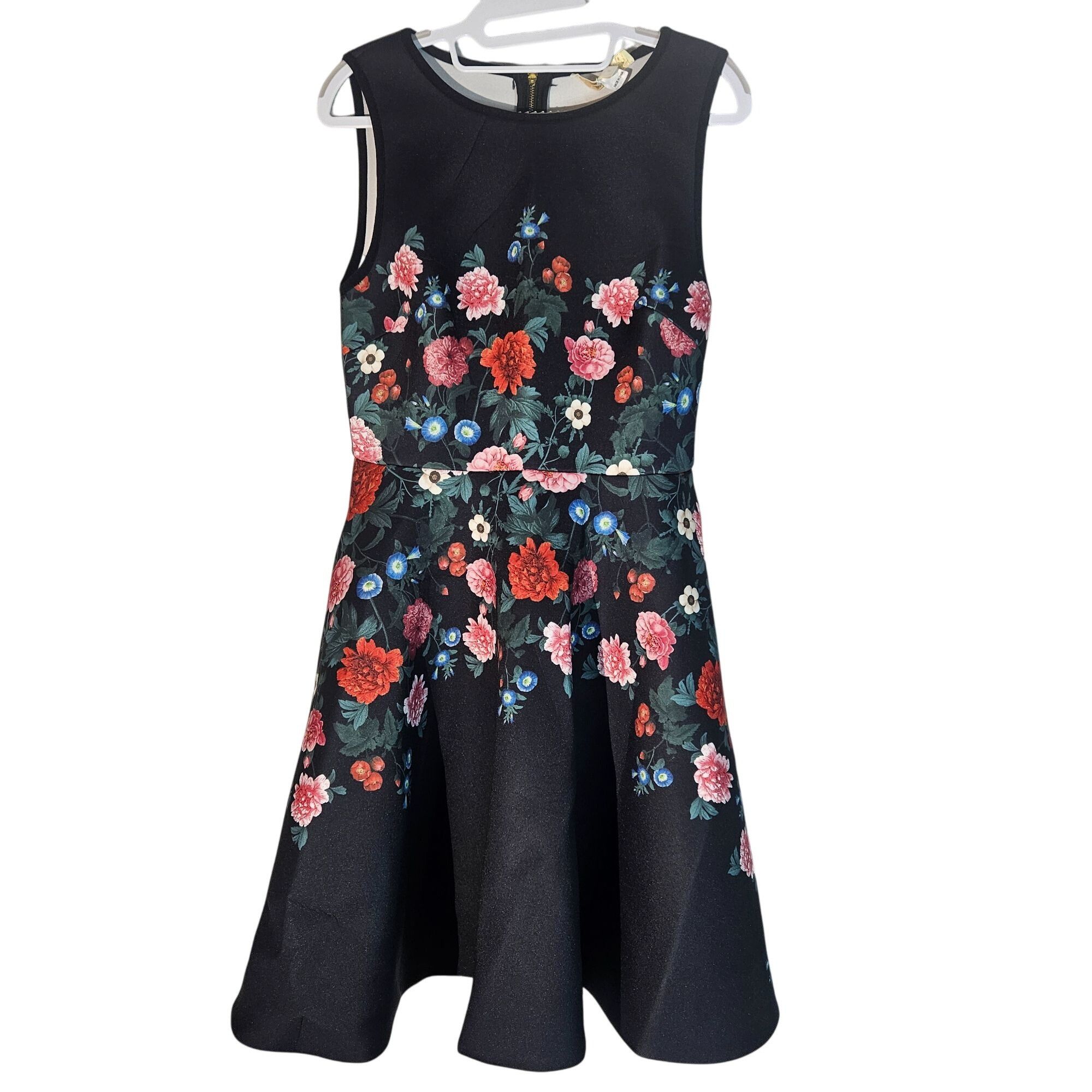 Anthropologie Anthropologie Erin Fetherston Black Floral Dress 8 Elegant P Size M / US 6-8 / IT 42-44 - 3 Thumbnail