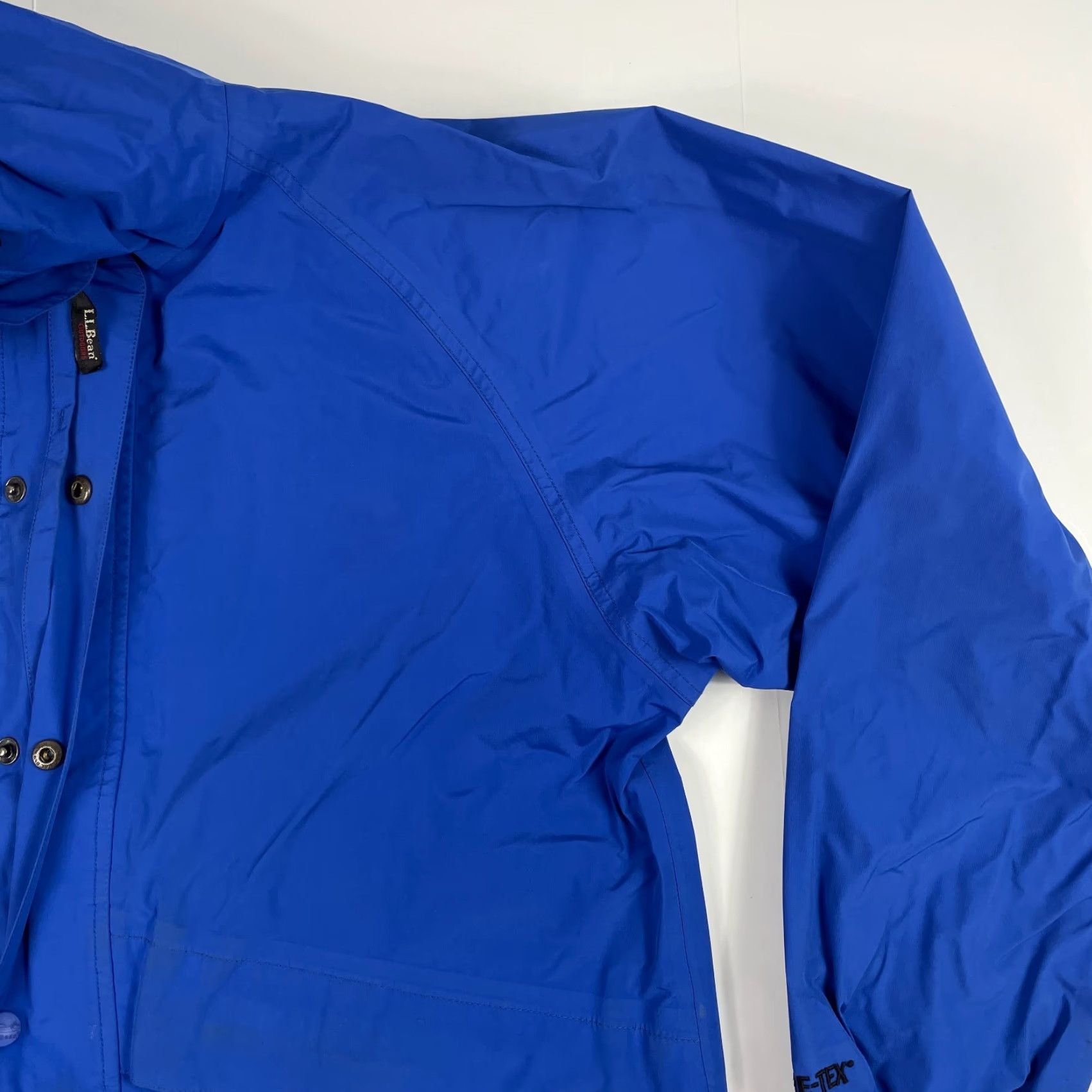 Vintage VINTAGE L.L.Bean Jacket Mens M Blue Goretex Waterproof Hooded Hiking Fishing Coat/Softshell Rain Wind-Resistant Size US M / EU 48-50 / 2 - 3 Thumbnail