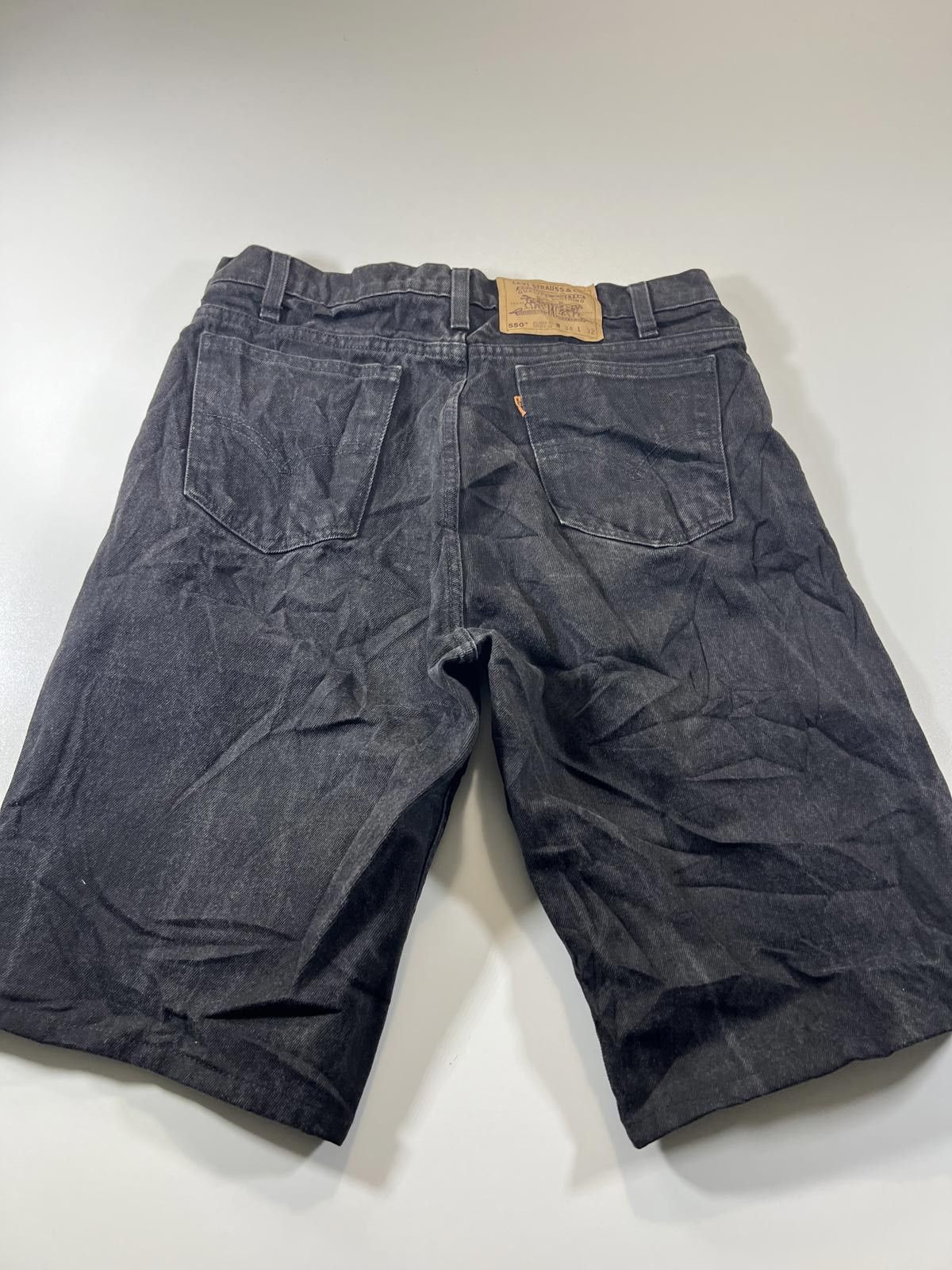 Other Vintage Levi’s 550 Black Denim Shorts 34 Size US 34 / EU 50 - 9 Thumbnail