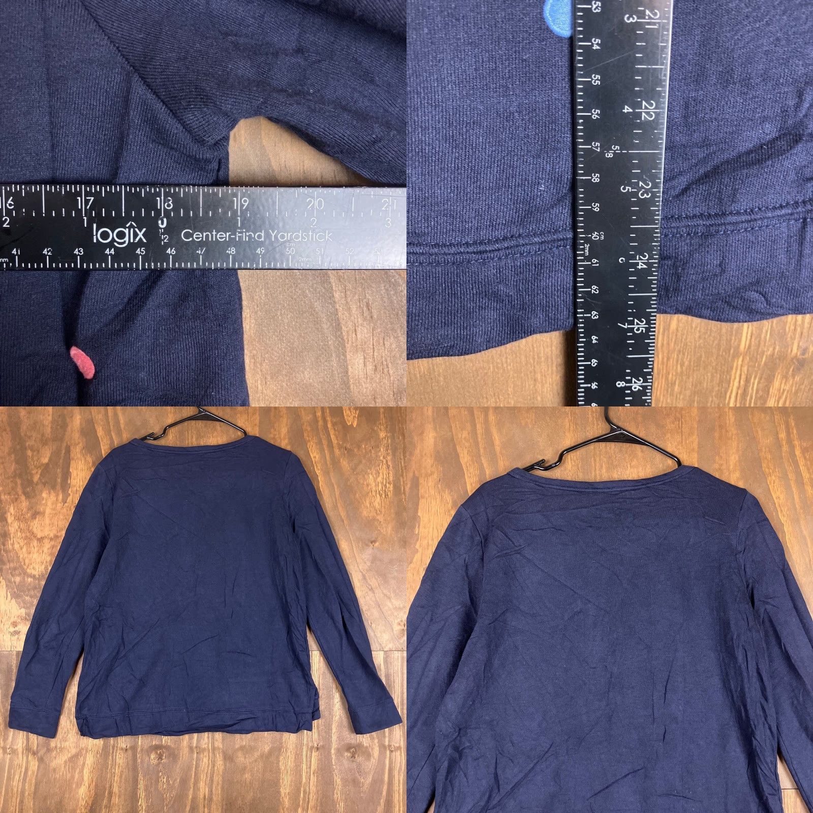 Talbots Talbots Womens Sweater Navy Polka Dot Crew Neck Long Sleeve Cotton Blend MP Size M / US 6-8 / IT 42-44 - 8 Thumbnail