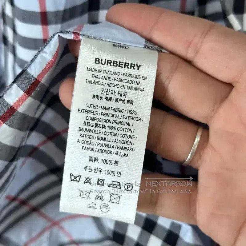 Burberry Burberry Women's Light Blue Check Shirt. Size S / US 4 / IT 40 - 5 Thumbnail