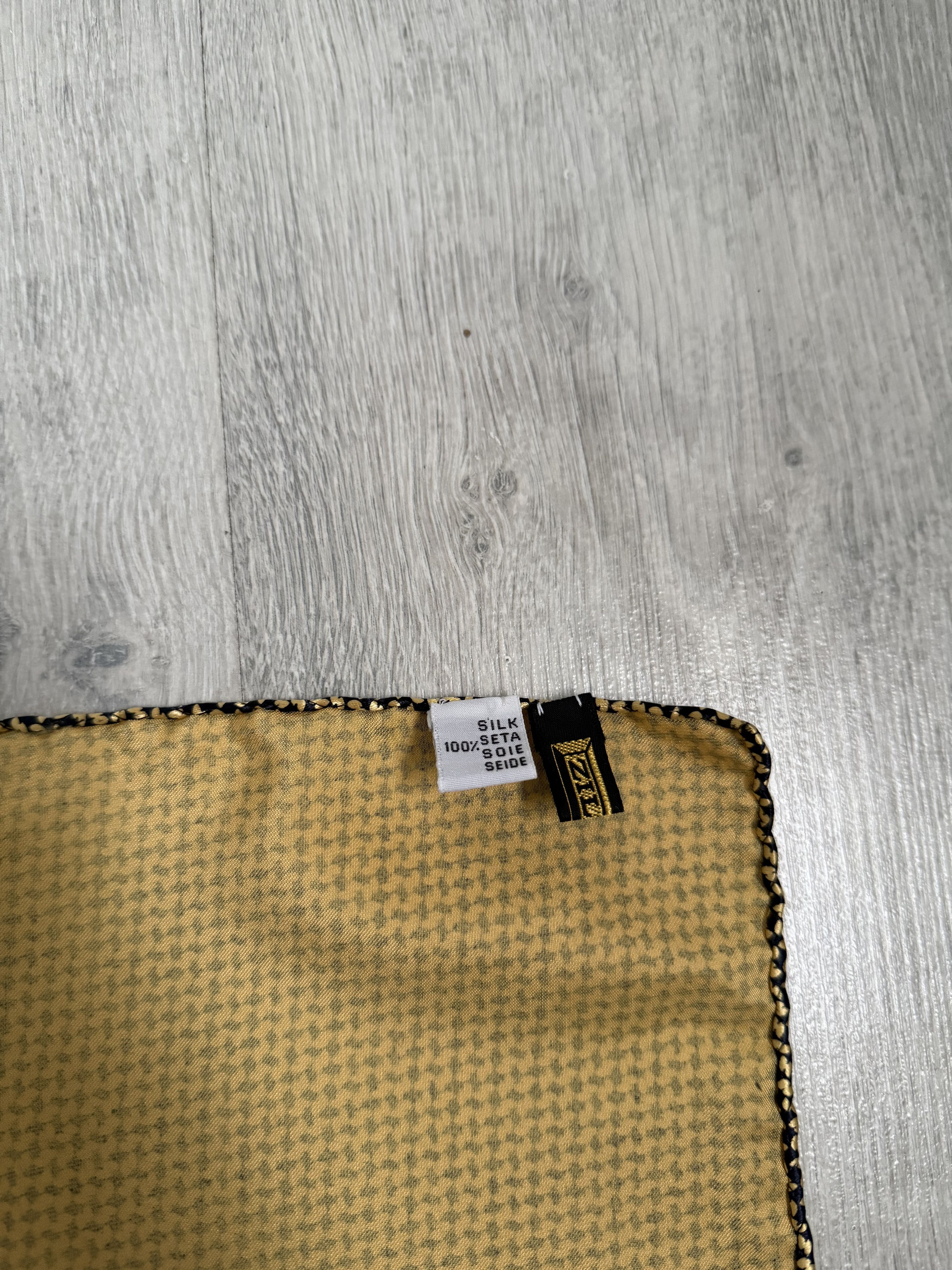 Zilli Zilli silk pocket square scarf gold Size ONE SIZE - 6 Thumbnail