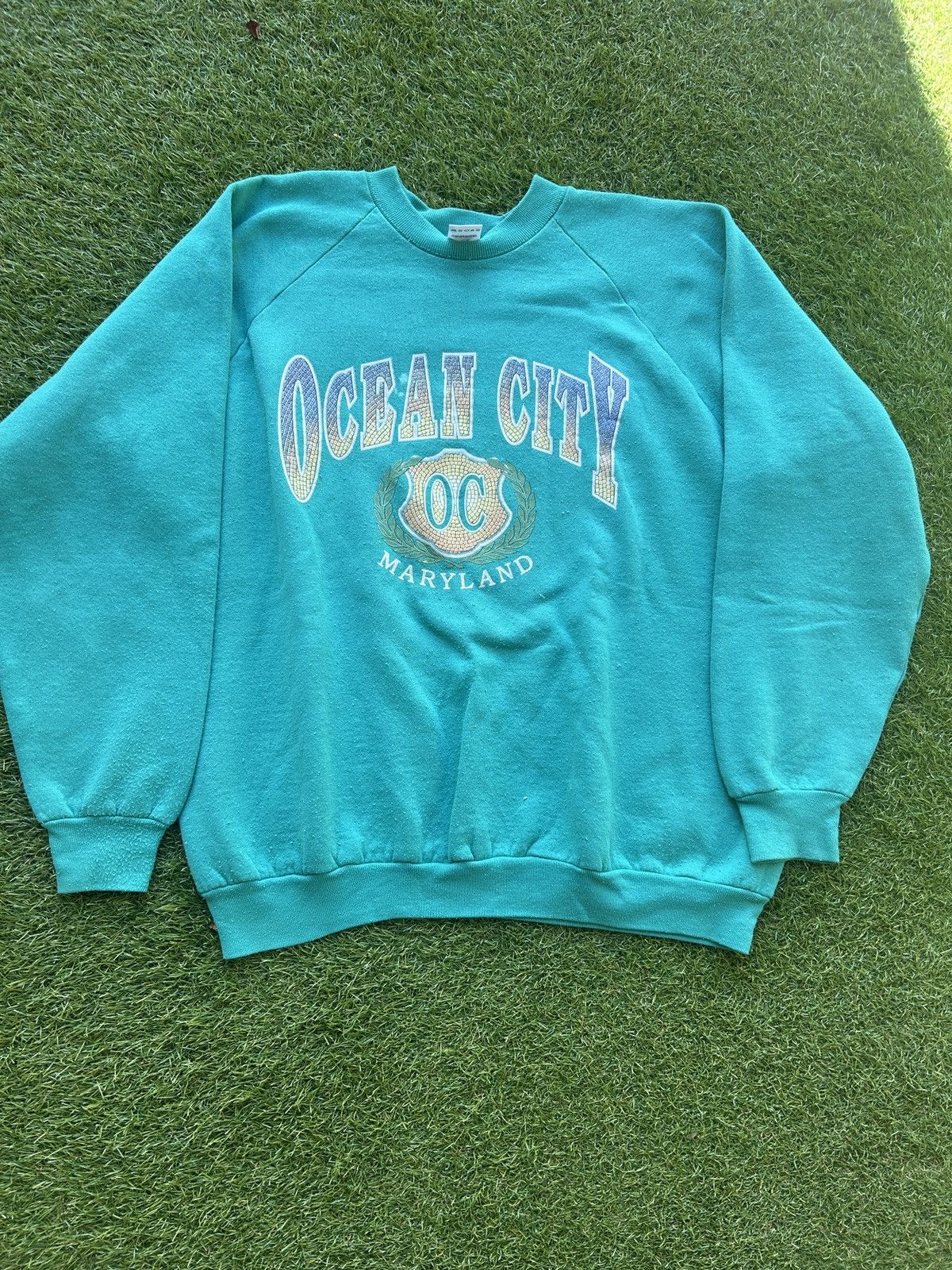 Vintage Vintage 90s Ocean City Maryland Crewneck Sweatshirt XL Size US XL / EU 56 / 4 - 1 Thumbnail
