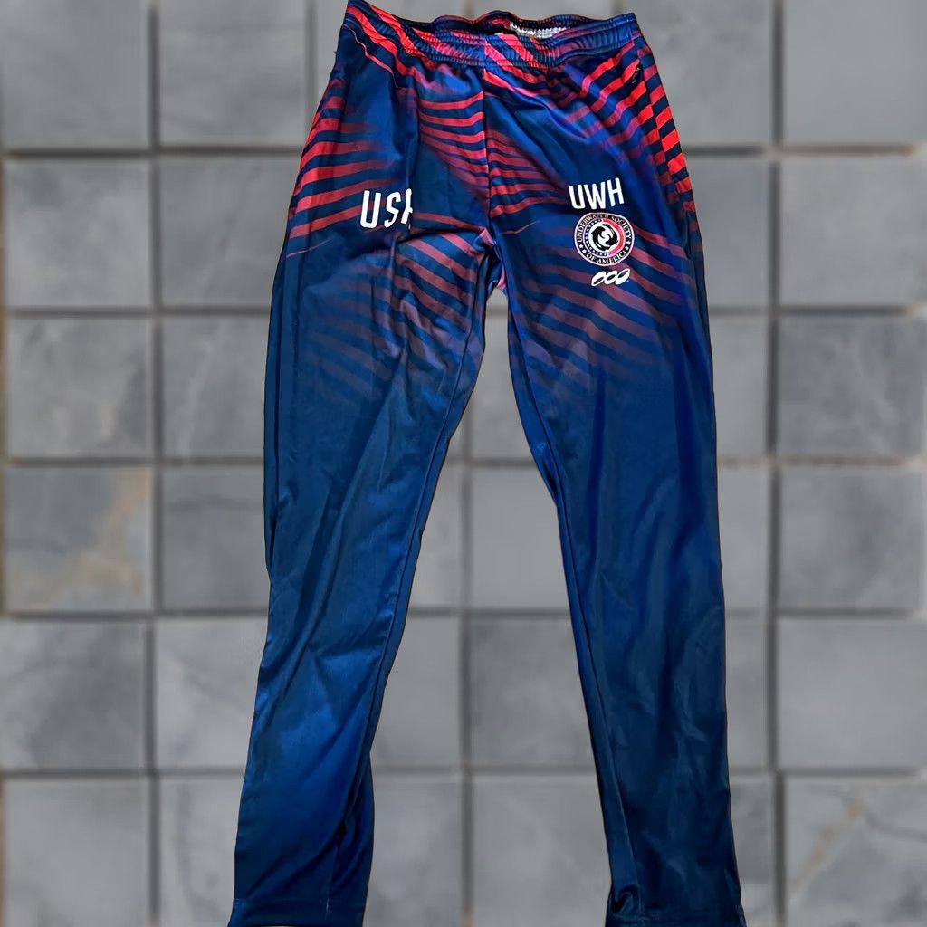 Vintage Podium Wear Track Pants Adult Medium UWH Under Water Society USA Mens Size US 31 - 1 Thumbnail