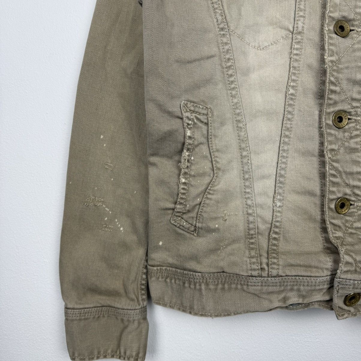 GOA GOA Distress y2k Punk Style Trucker Jacket Size US M / EU 48-50 / 2 - 3 Thumbnail