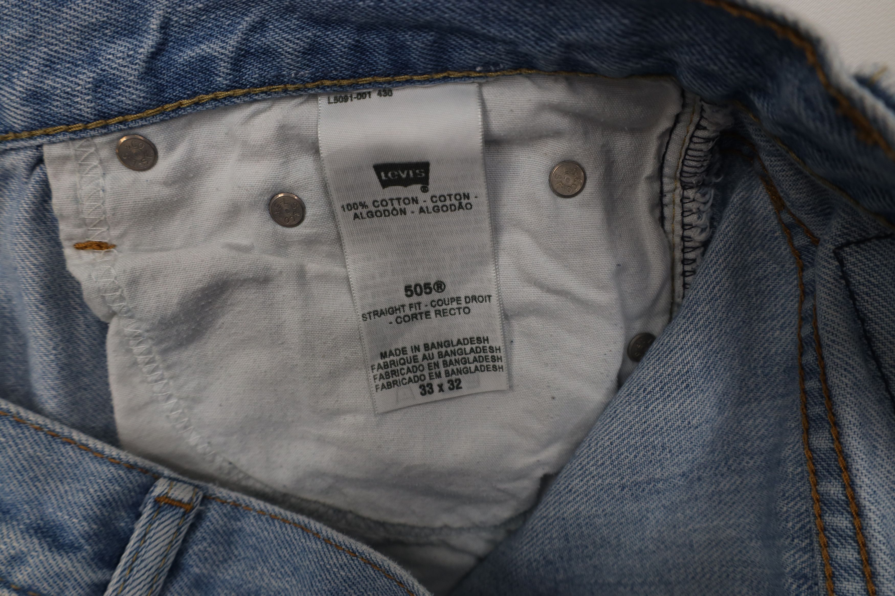 Levi's Vintage Y2K Levis 505 Regular Fit Straight Leg Denim Jeans Size US 33 - 9 Thumbnail