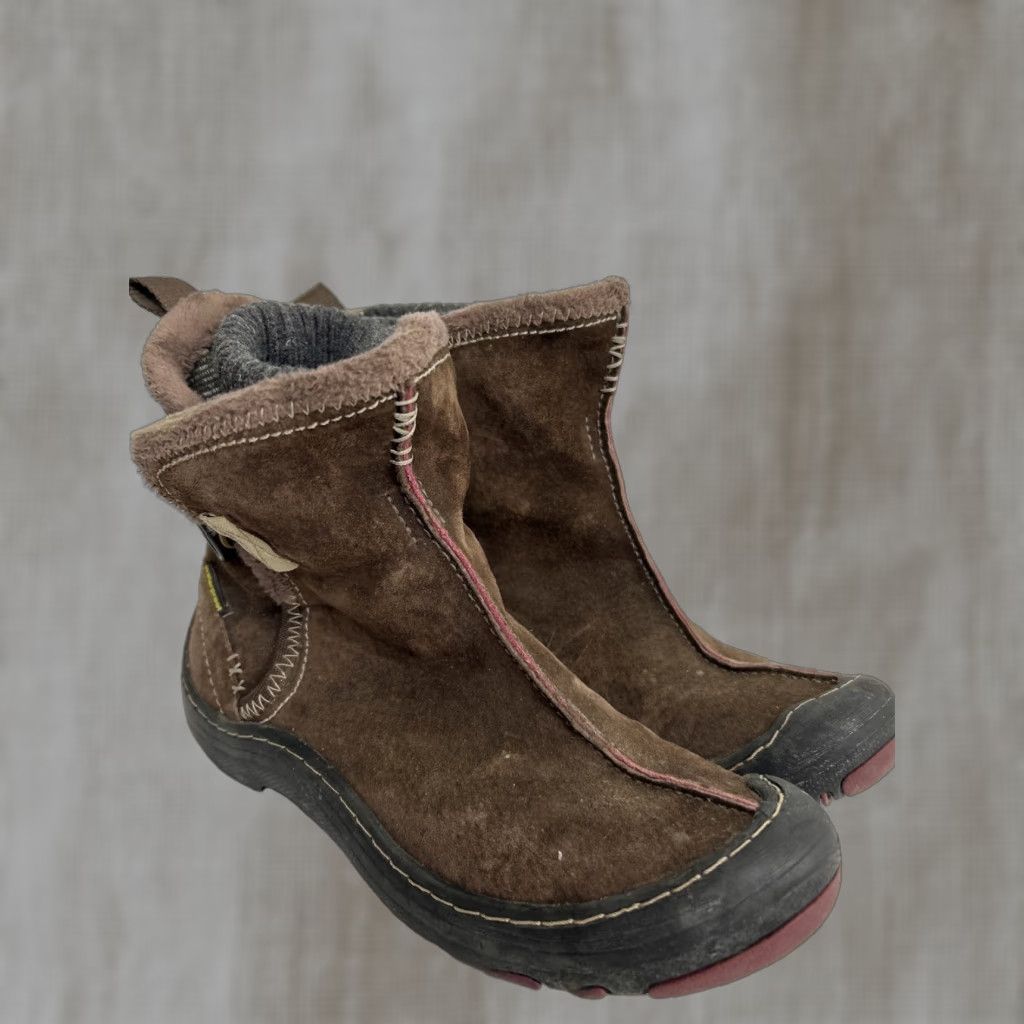 Clarks Privo by Clarks Boots Womens 5.5M Winter Ankle Button Leather Brown 37699 Size US 6 / IT 36 - 1 Thumbnail