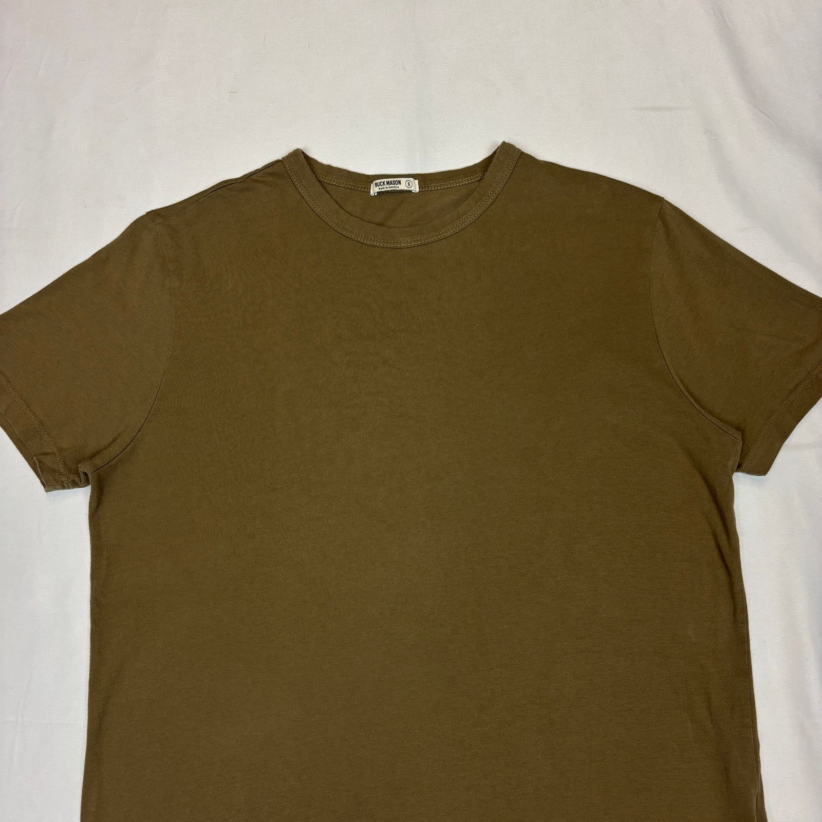Buck Mason Buck Mason Curved Hem Slub Cotton Short Sleeve T Shirt S Size US S / EU 44-46 / 1 - 2 Thumbnail