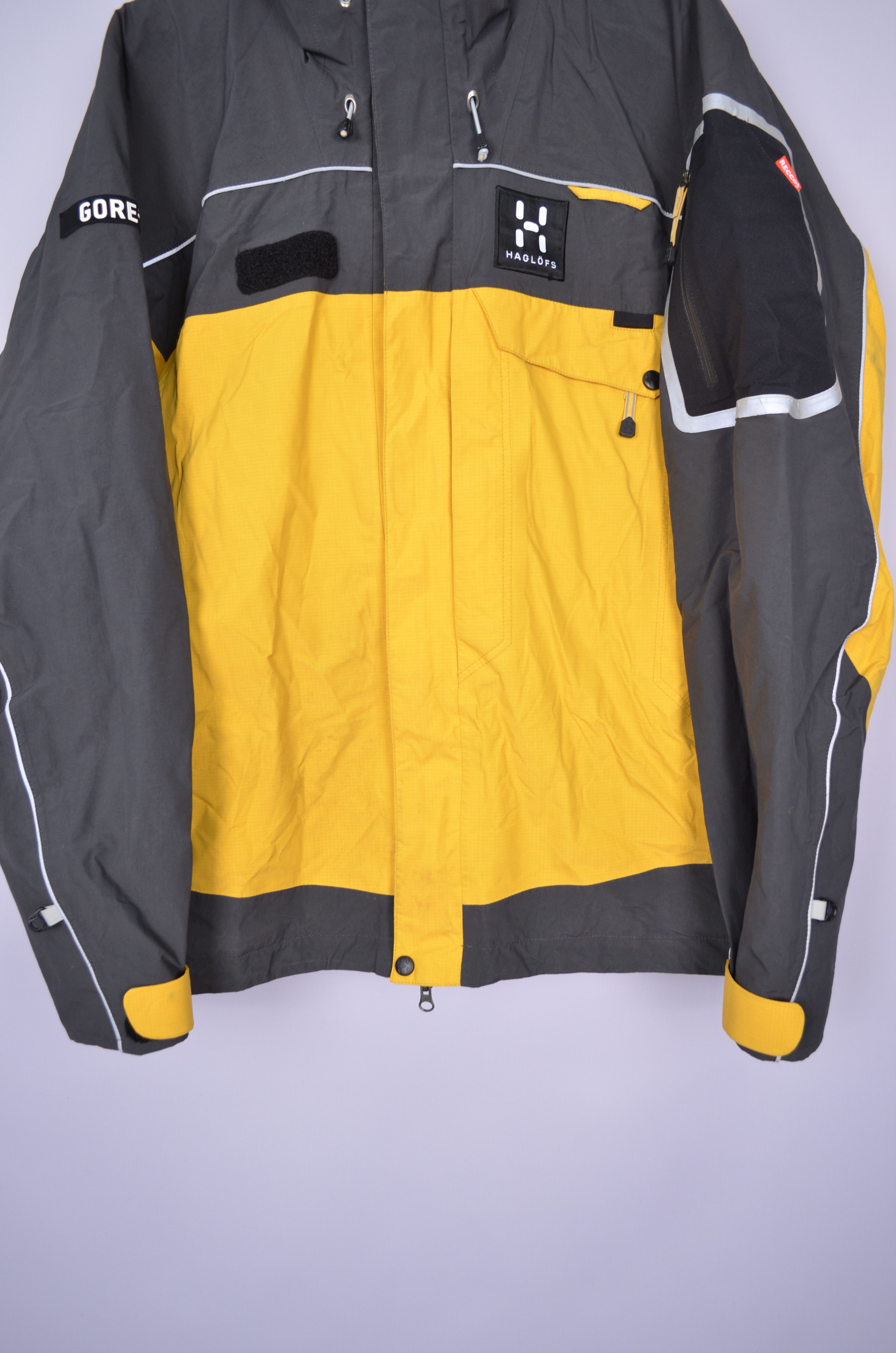 Haglofs Haglofs Gore Tex Recco System Yellow Grey Jacket Ski Size XL Size US XL / EU 56 / 4 - 3 Thumbnail