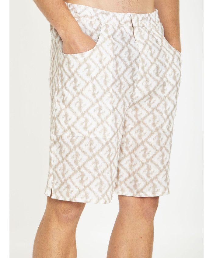 Fendi o1loc1c0824 Bermudas Shorts in White Size US 32 / EU 48 - 4 Thumbnail