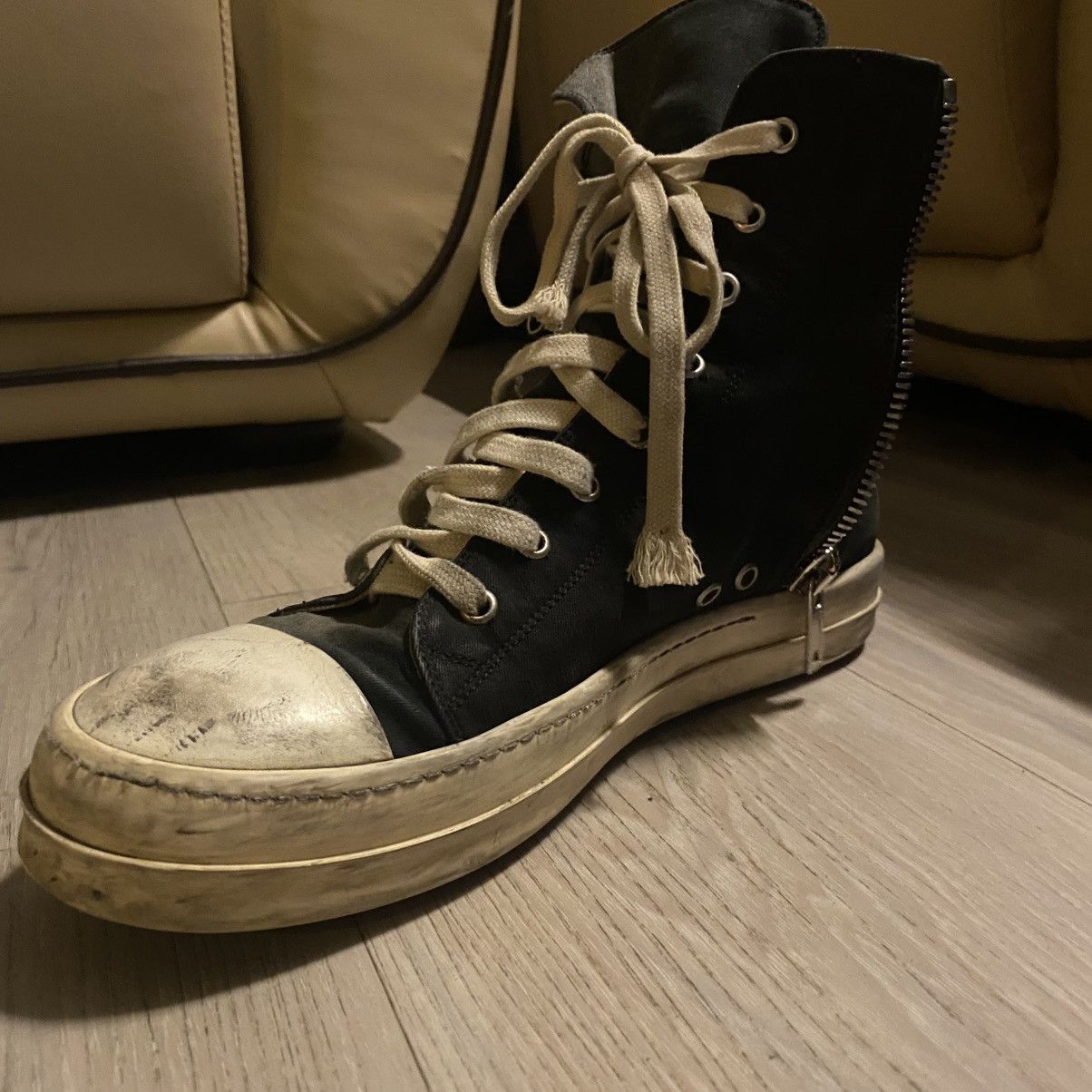 Rick Owens Drkshdw Rick Owen DRKSHDW Ramones Size US 8.5 / EU 41-42 - 10 Thumbnail