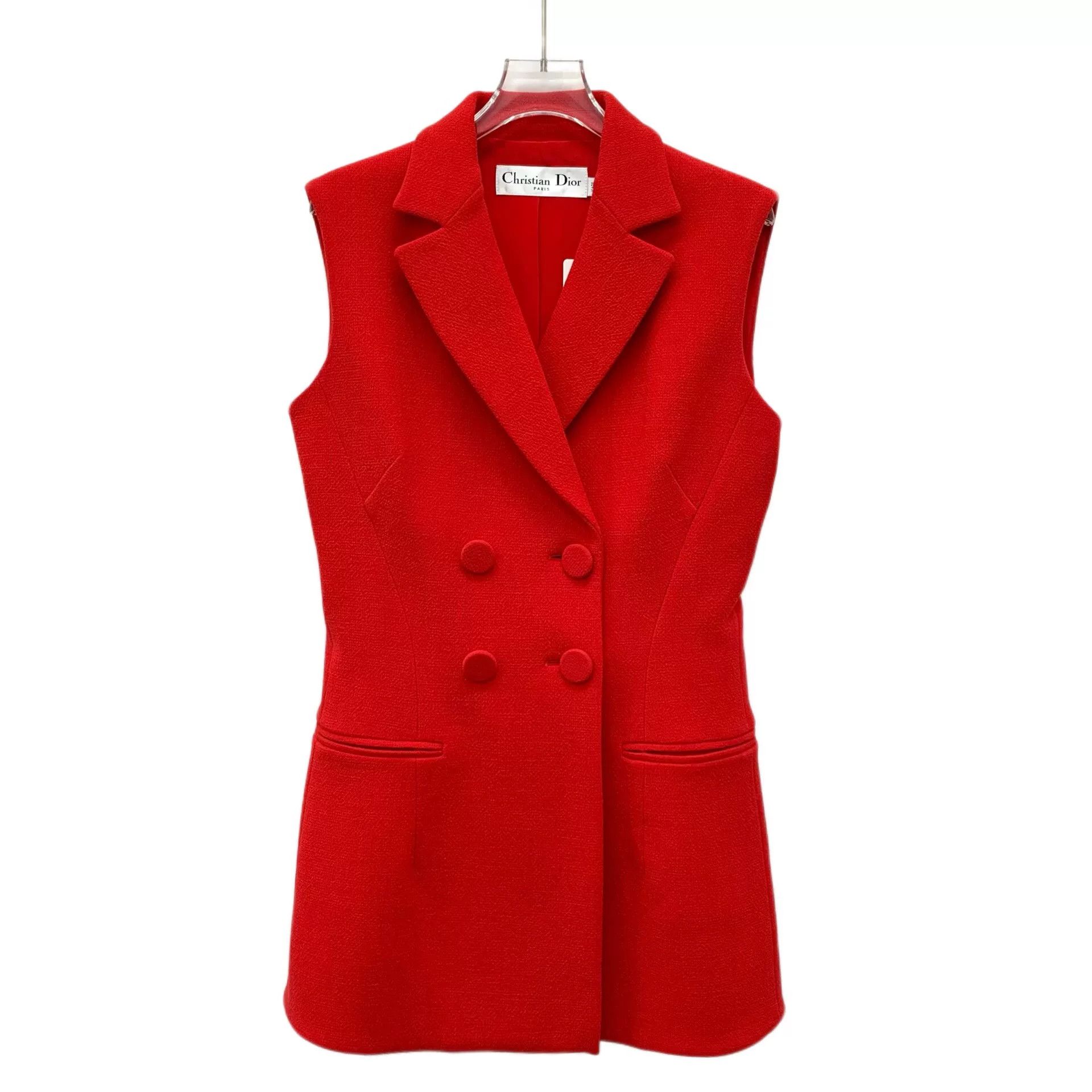Dior Dior Wool Red Vest S Women Size S / US 4 / IT 40 - 1 Thumbnail