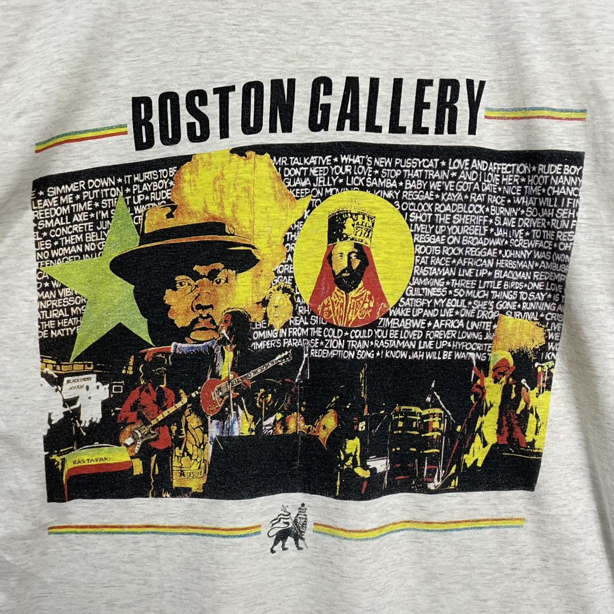 Vintage Vintage 90s Boston Gallery Bob Marley T-Shirt Size US M / EU 48-50 / 2 - 2 Thumbnail