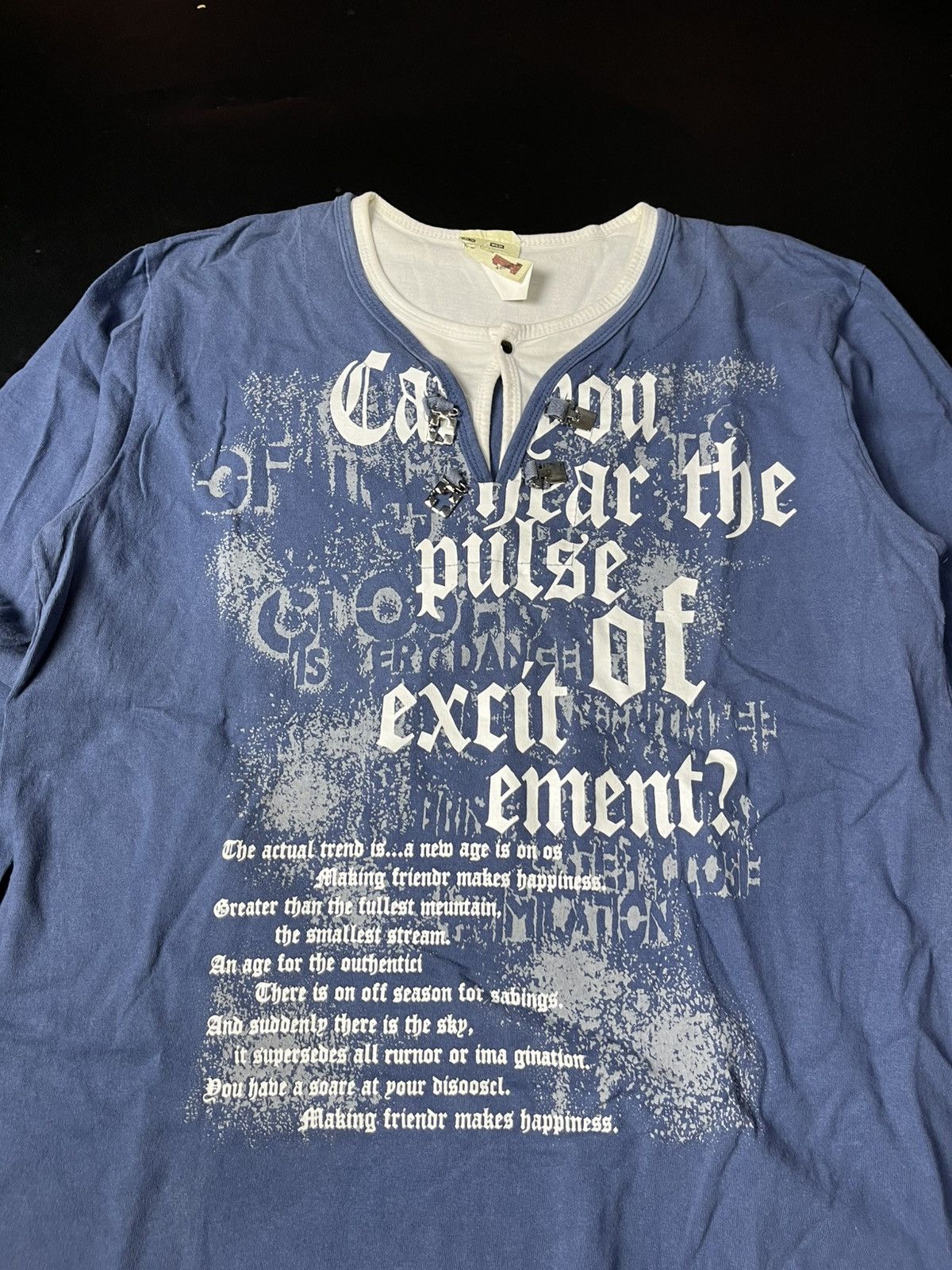 Hysteric Glamour × Japanese Brand japanese Poem Punk Tshirt uknown Size US L / EU 52-54 / 3 - 3 Thumbnail