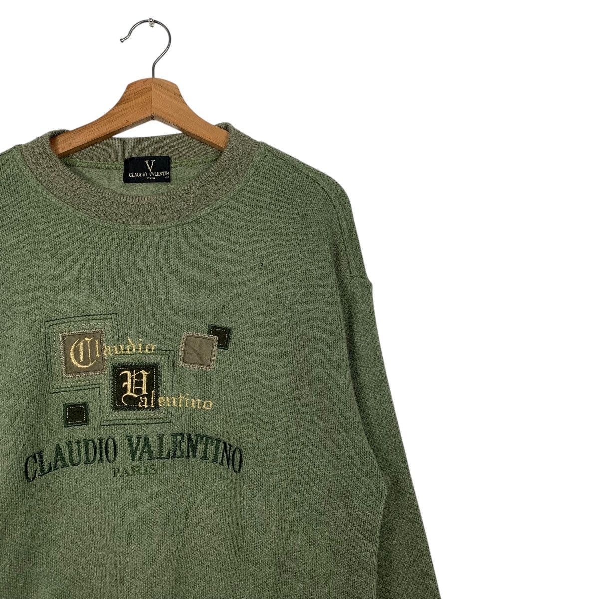 Japanese Brand Claudio Valentino Big Logo Sweatshirt Size US M / EU 48-50 / 2 - 5 Thumbnail