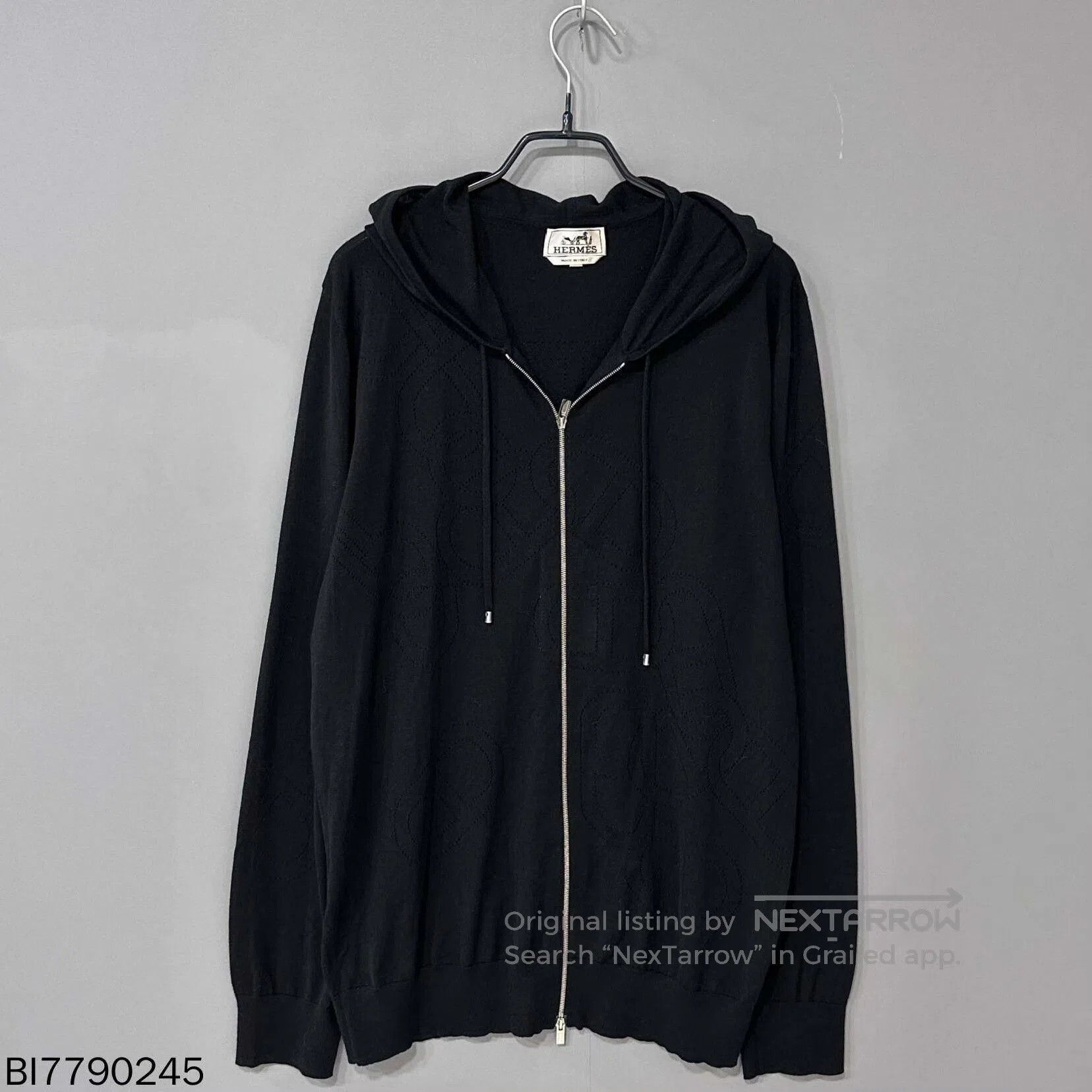 Hermes black zipper wool cardigan from hermes. Size US XL / EU 56 / 4 - 1 Thumbnail