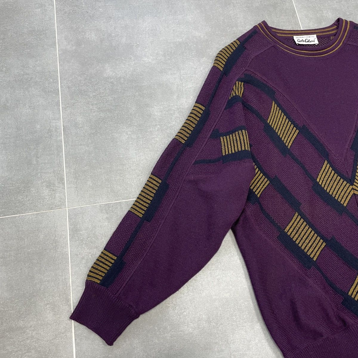Carlo Colucci × Vintage Vintage Carlo Colucci Wool Sweater Size 48 Size US L / EU 52-54 / 3 - 3 Thumbnail