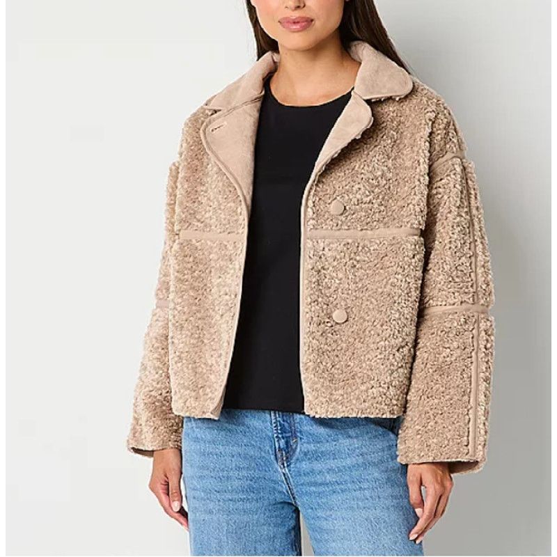 Other a.n.a Women's Winter Outerwear Coat Faux Shearling Midweight Size M / US 6-8 / IT 42-44 - 1 Thumbnail