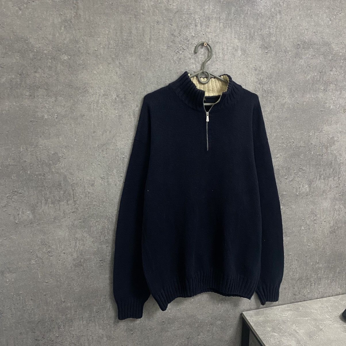 Loro Piana Loro Piana Cotton Quarter Zip Sweater Jumper Size US L / EU 52-54 / 3 - 3 Thumbnail