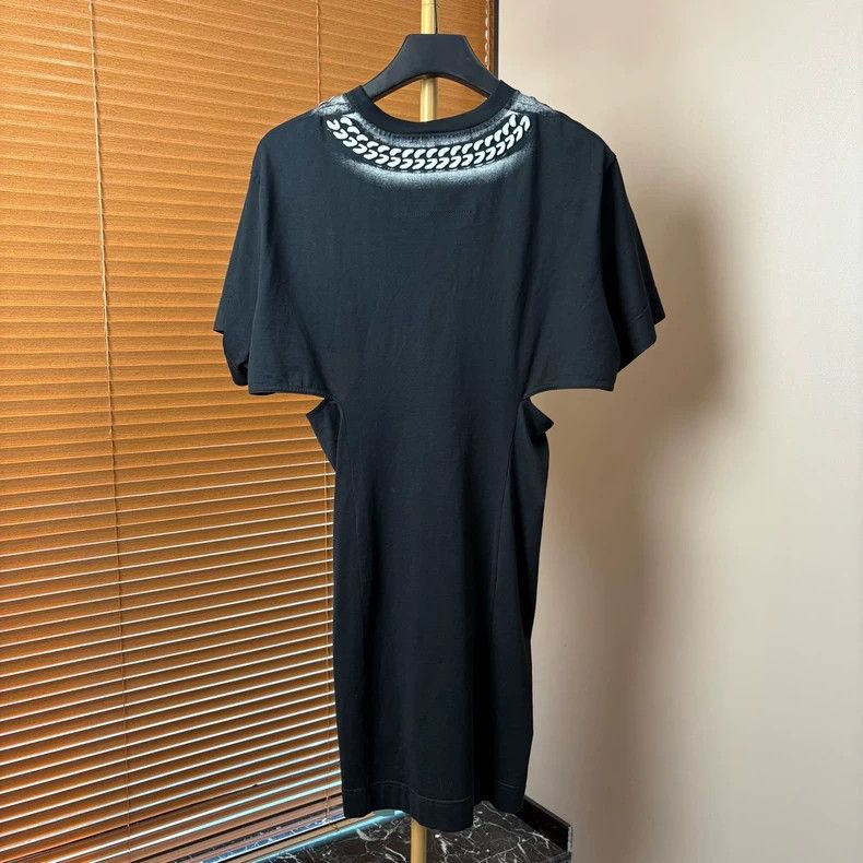 Givenchy Givenchy SizeM Chain Decorated Printed Short Sleeve Dress Size M / US 6-8 / IT 42-44 - 2 Thumbnail