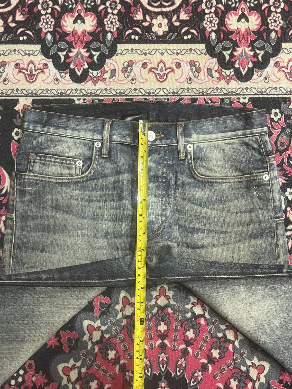 Dior Christian Dior Homme Distressed Mud Washed Jeans Size US 27 - 15 Thumbnail