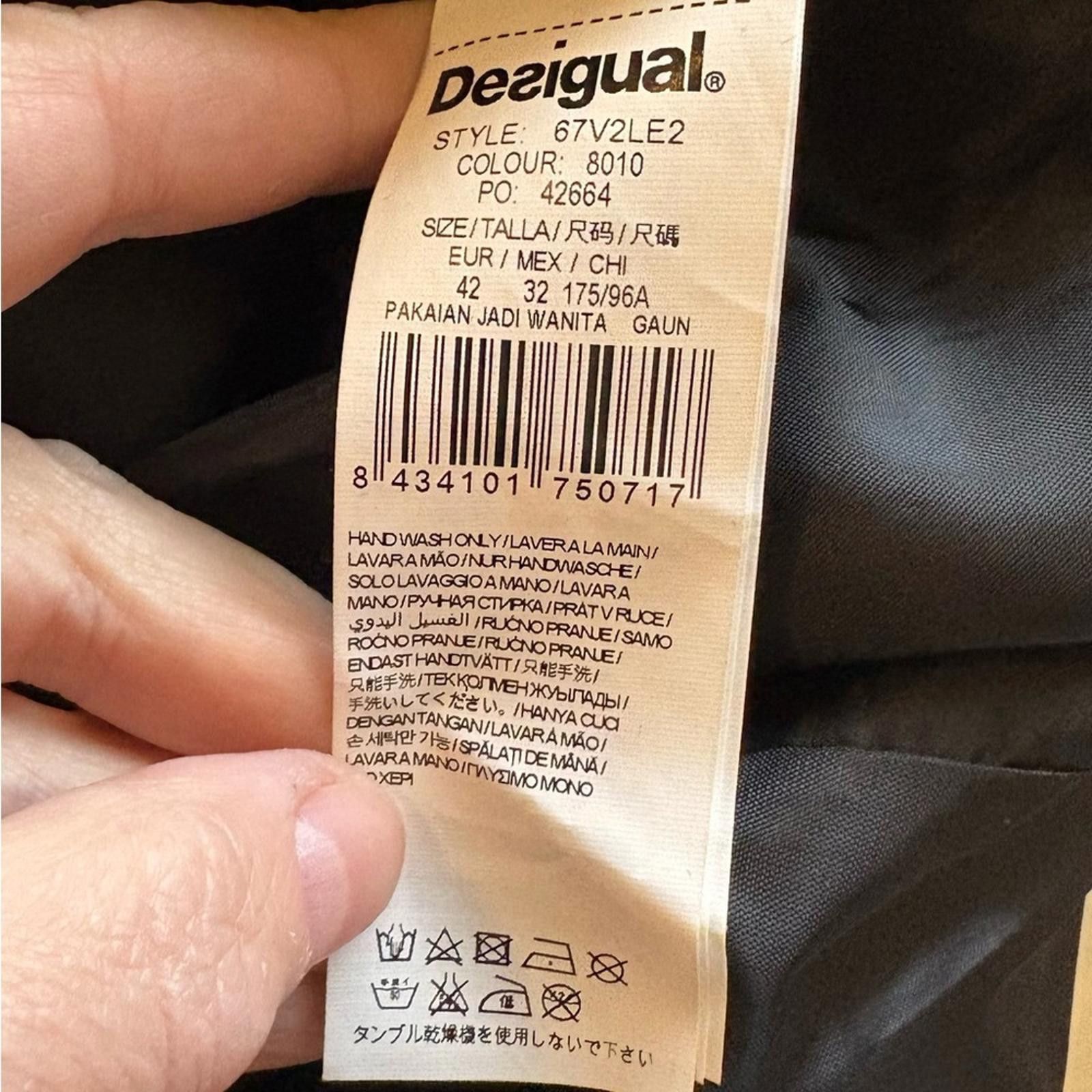 Desigual Desigual Christian Lacroix Sleeveless Black Metallic Dress Size L / US 10 / IT 46 - 7 Thumbnail
