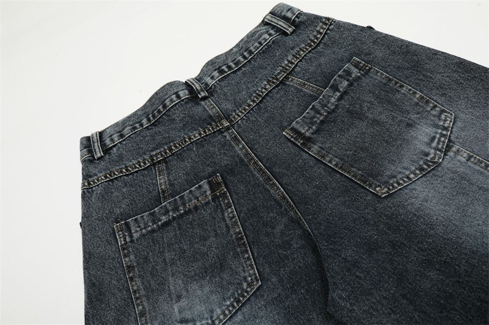 Jean Distressed washed punk vintage pocket scimitar jeans Size US 32 / EU 48 - 5 Thumbnail