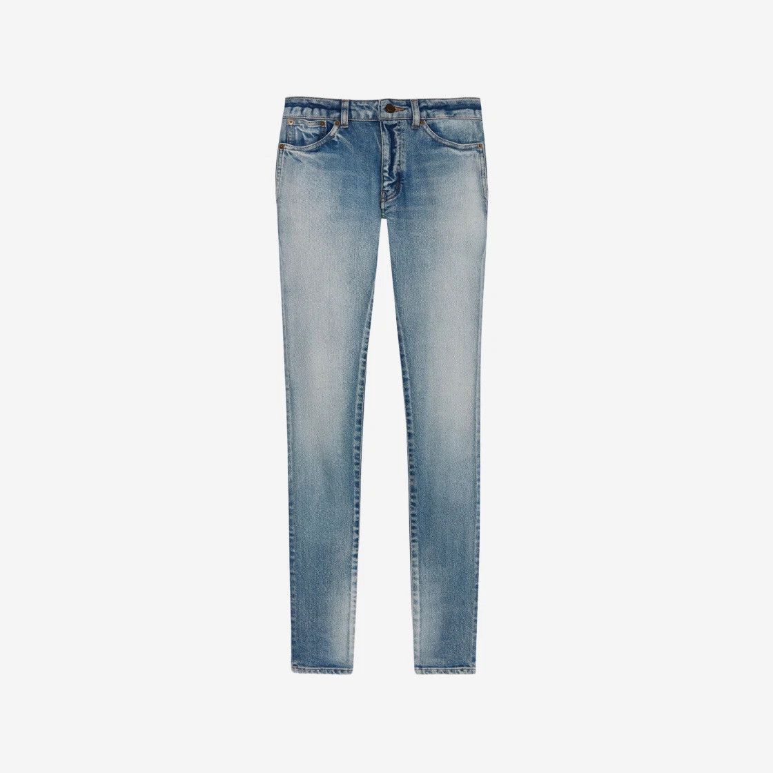 Saint Laurent Paris o1s1wg111124 Skinny-Fit Jeans in Denim in Bright Blue Size 24" / US 00 / IT 34 - 1 Thumbnail