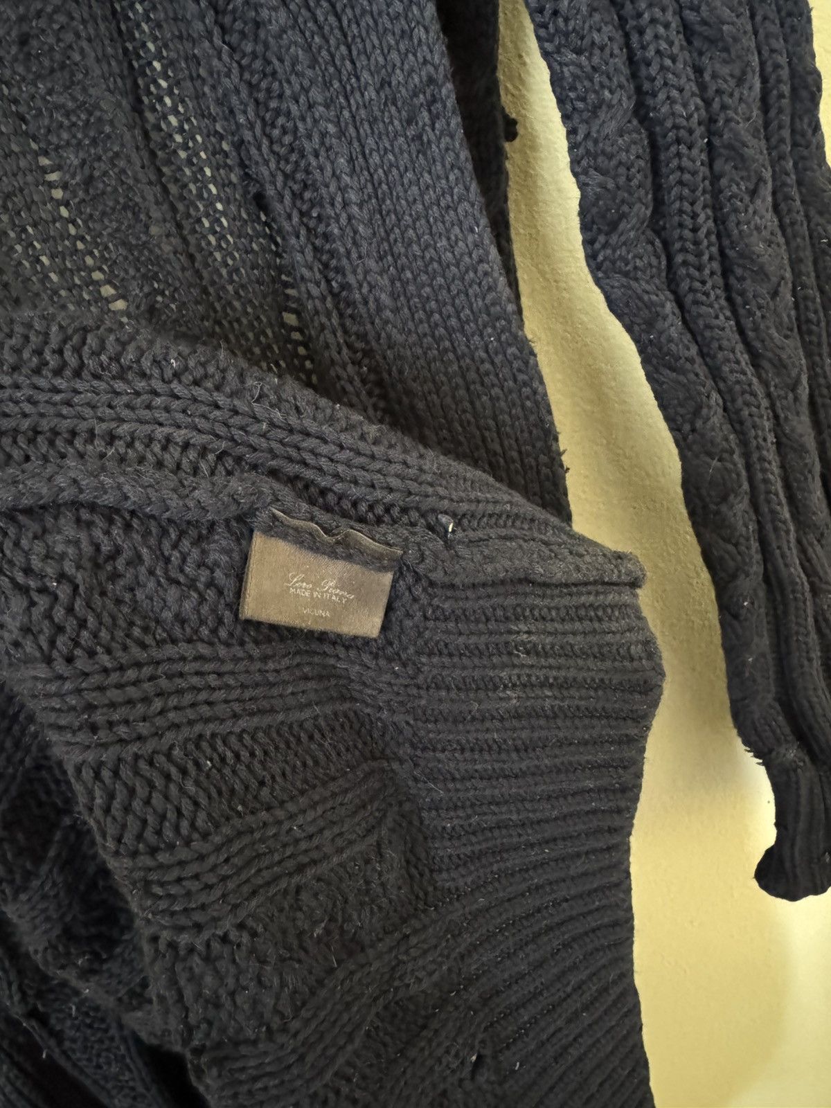 Loro Piana Loro Piana 100% Vicuna Cardigan Sweater Knit Navy Blue 40 Size US XXS / EU 40 - 10 Thumbnail