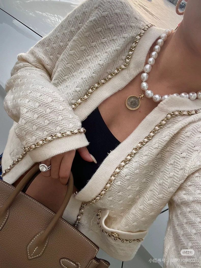 Chanel Chanel 23b beige leather wear chain rolled edge two pocket Size S / US 4 / IT 40 - 9 Thumbnail