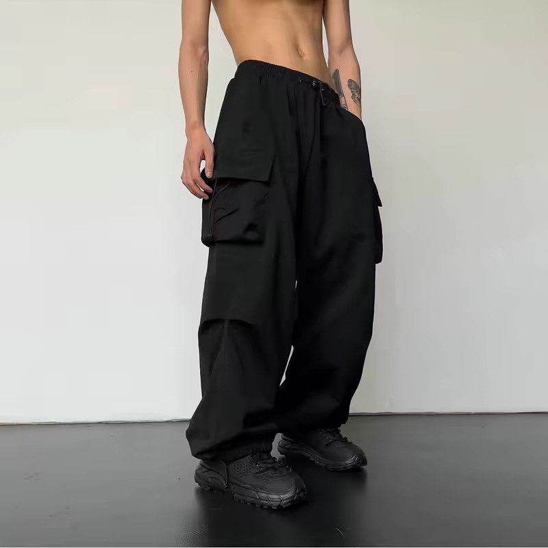 Japanese Brand Black Baggy Pants Size US 34 / EU 50 - 3 Thumbnail