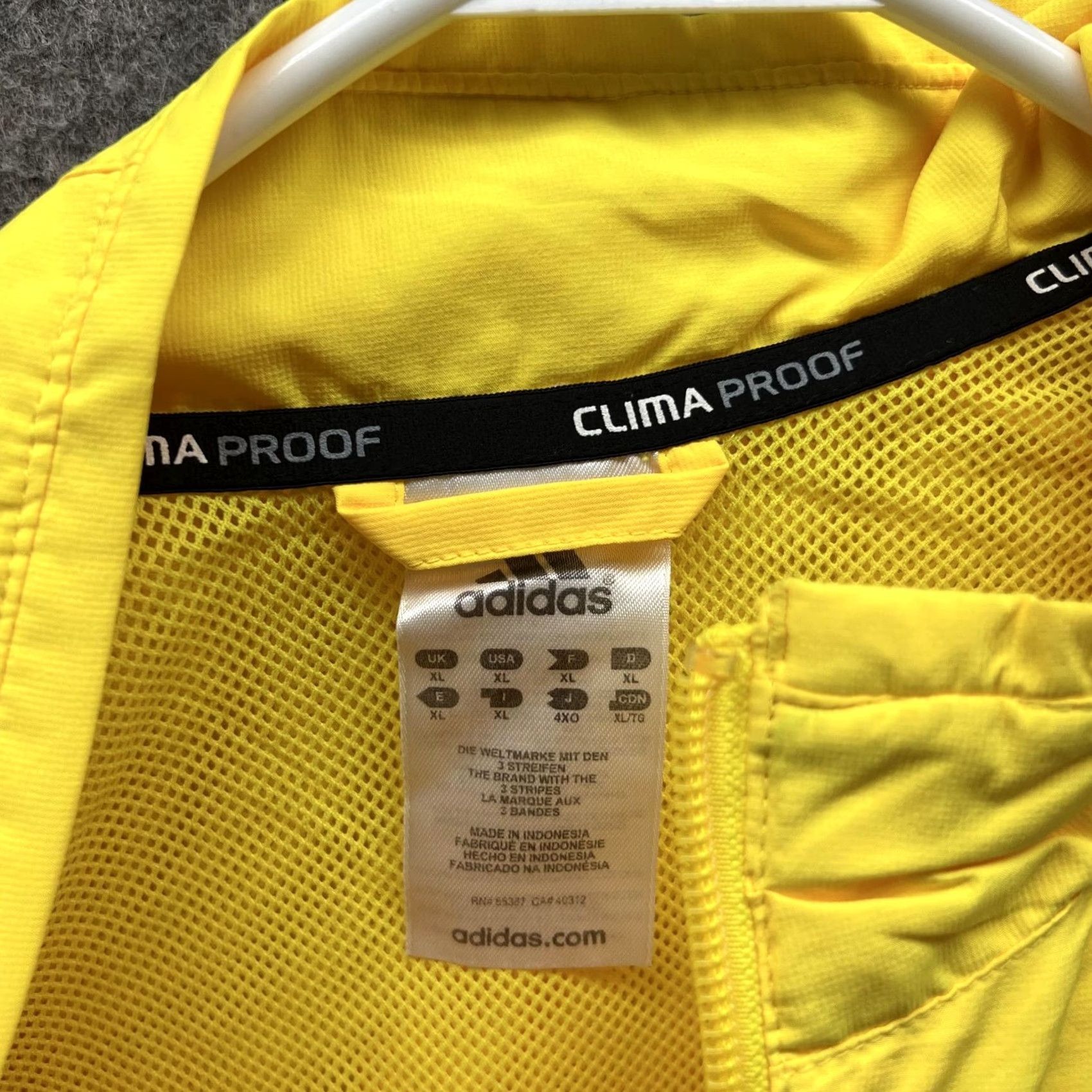 Adidas Adidas Sweater Men XL Yellow Full Zip Clima Proof Jacket Boston Marathon 2009 Corporate All Seasons Office Casual Formal Size US XL / EU 56 / 4 - 6 Thumbnail