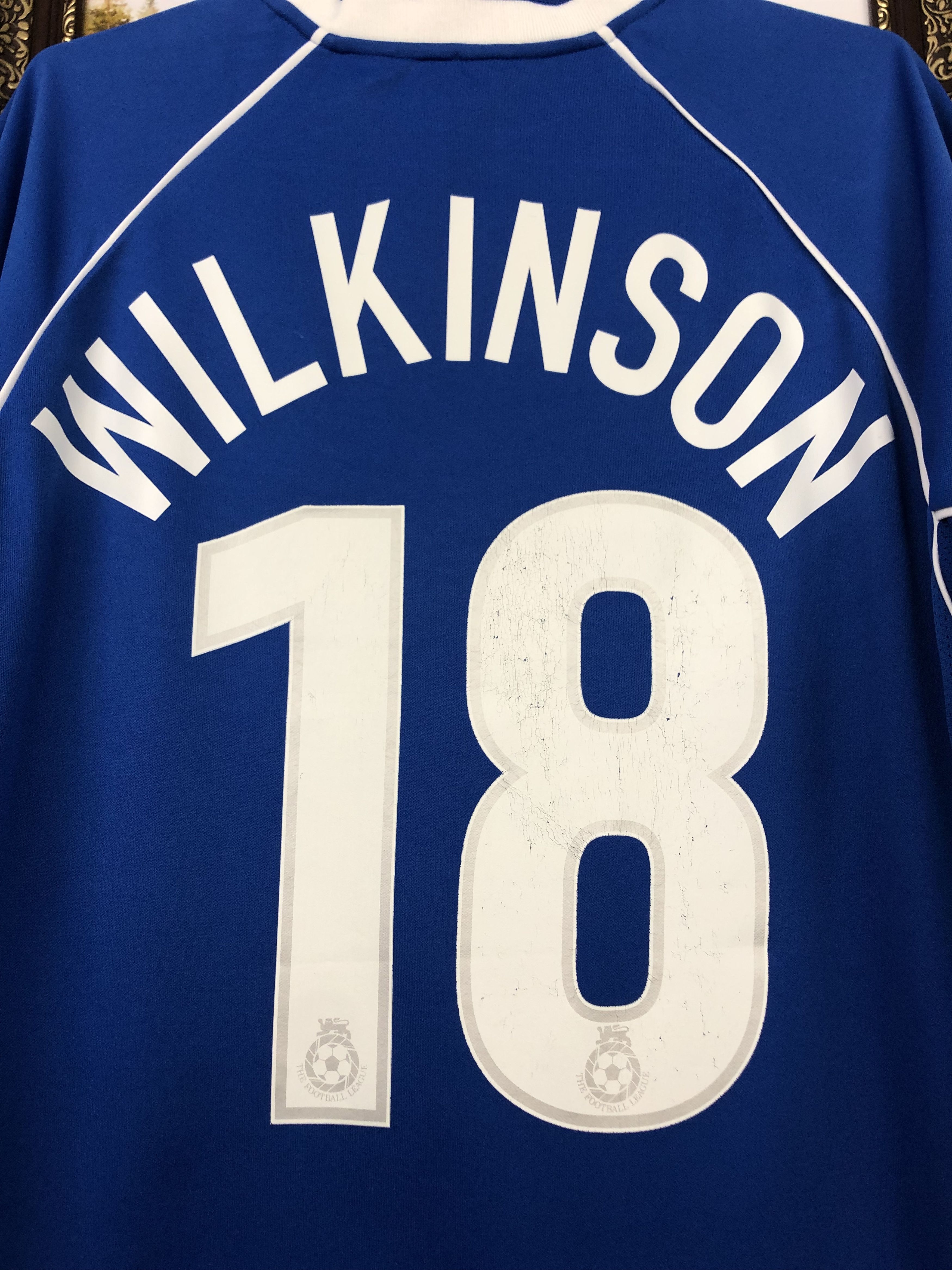 Vintage Oldham Athletic football shirt Soccer #18 Wilkinson Jersey Size US L / EU 52-54 / 3 - 9 Thumbnail