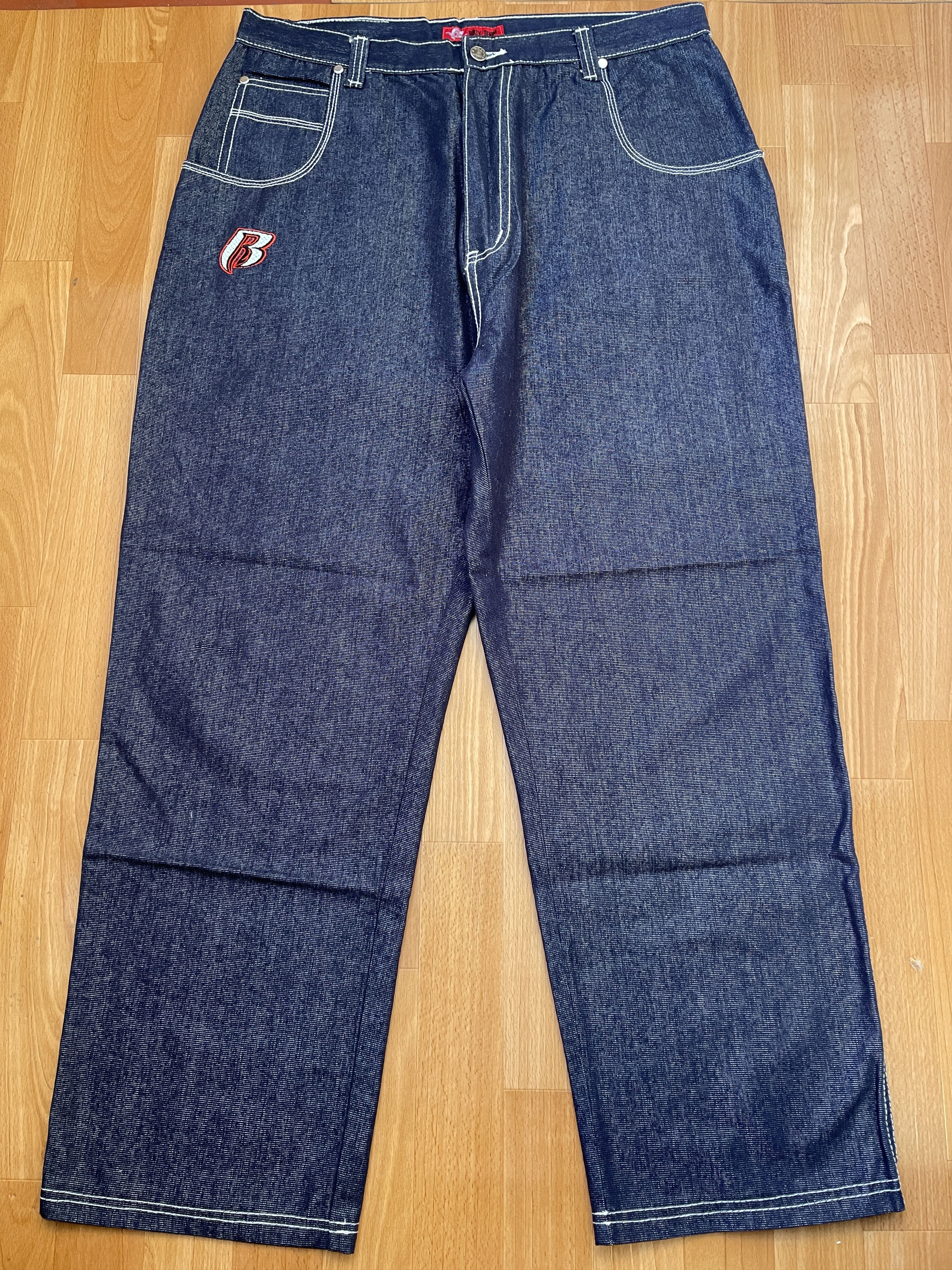 Ruff Ryders Ruff Ryders jeans, vintage baggy jeans 90s hip hop skater 34 Size US 34 / EU 50 - 5 Thumbnail