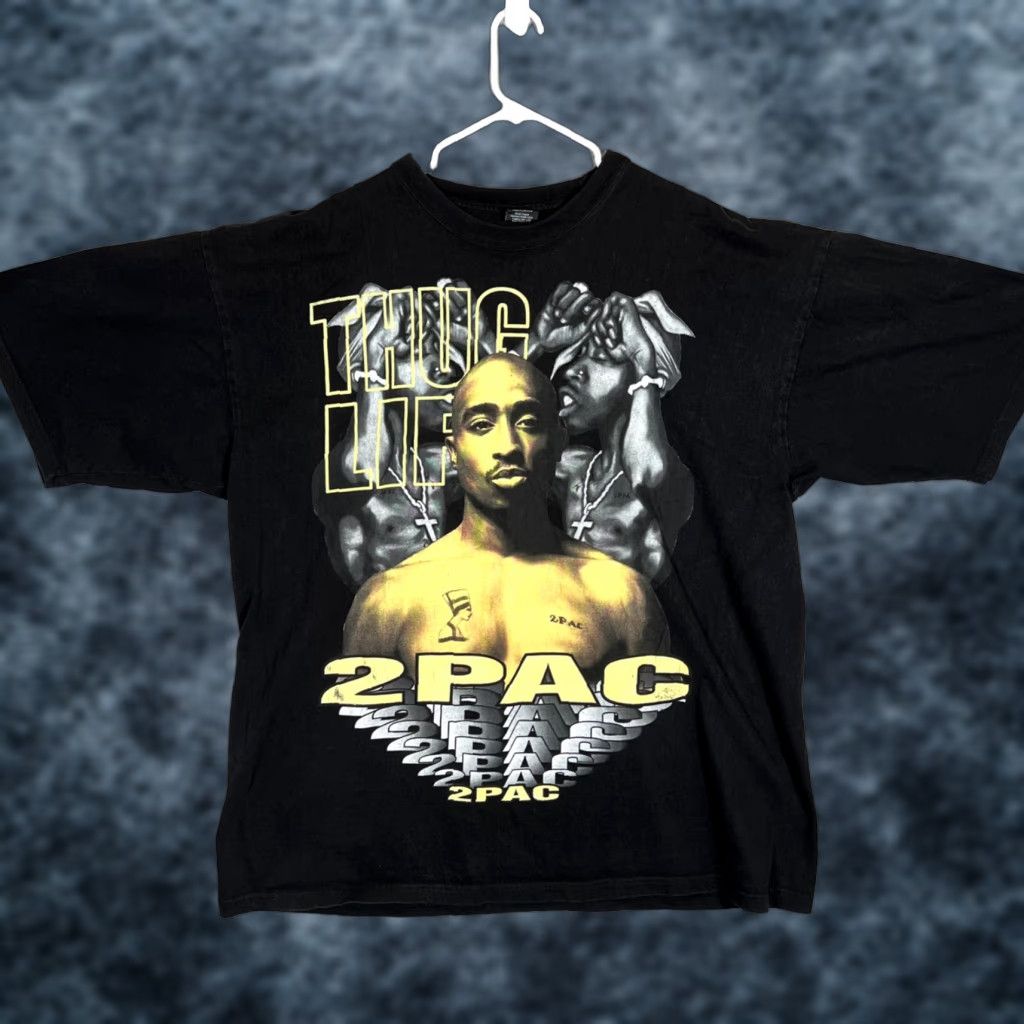 Vintage VINTAGE A1 90s Thug Like Shirt 4XL Black Hip Hop Rap Tee Mens Shirt Size US XXL / EU 58 / 5 - 1 Thumbnail