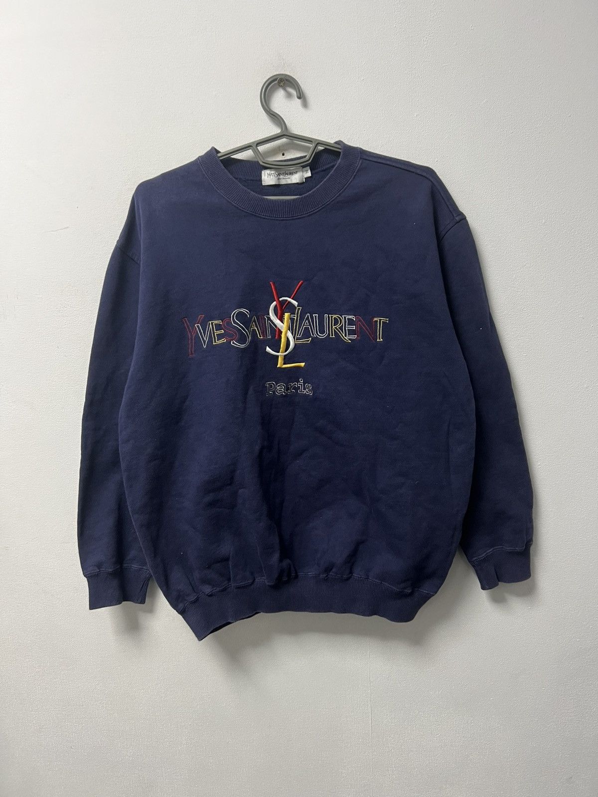Yves Saint Laurent Vintage Yves Saint Laurent Sweatshirt Size US M / EU 48-50 / 2 - 1 Thumbnail